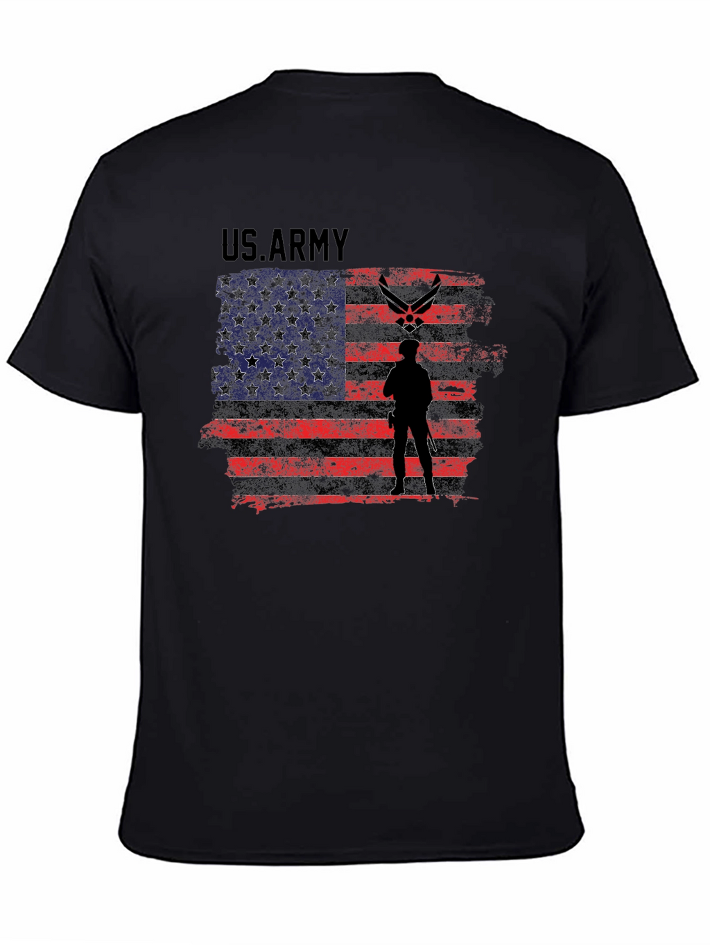 US Army American Flag Graphic T-Shirt