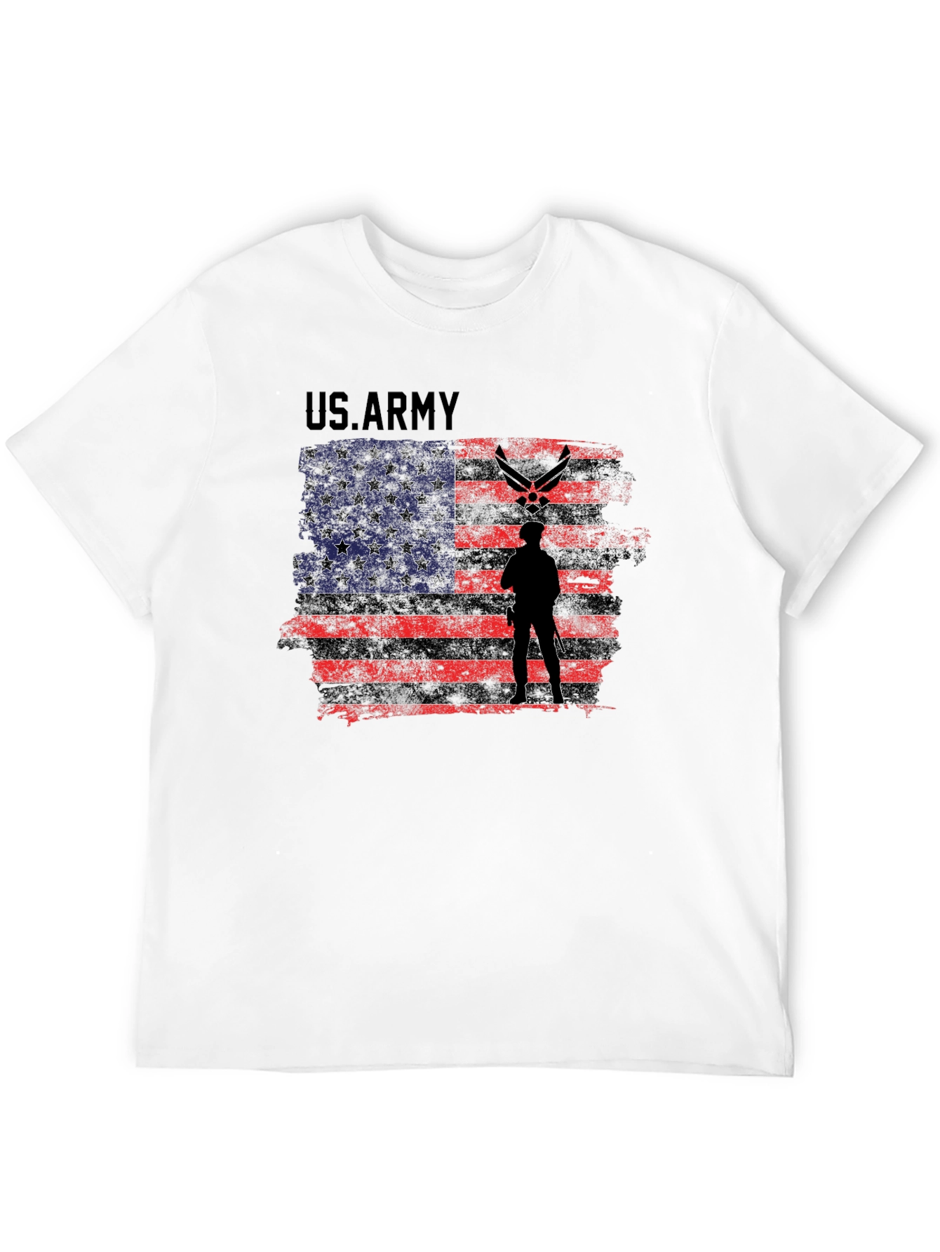 US Army American Flag Graphic T-Shirt