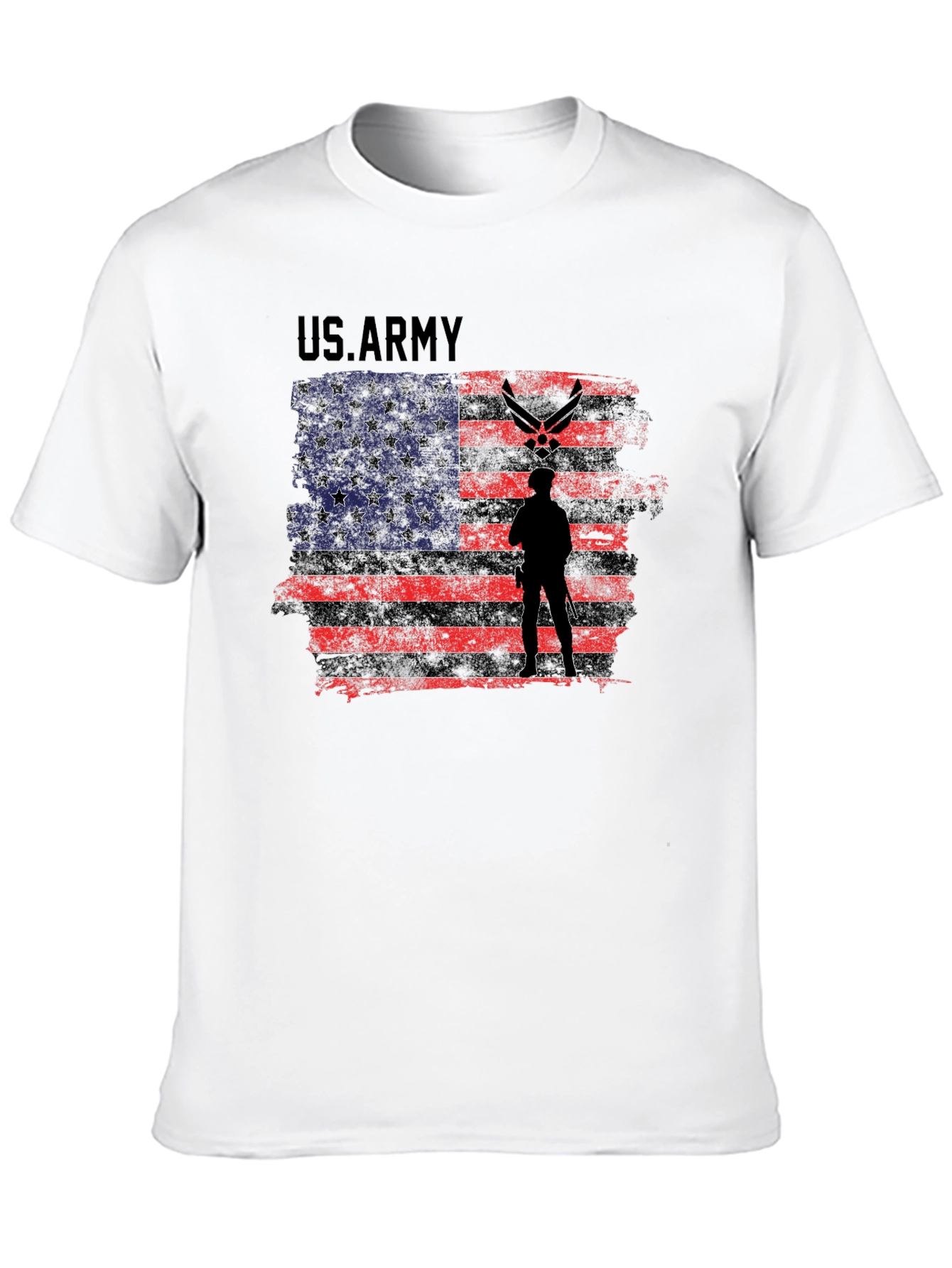 US Army American Flag Graphic T-Shirt