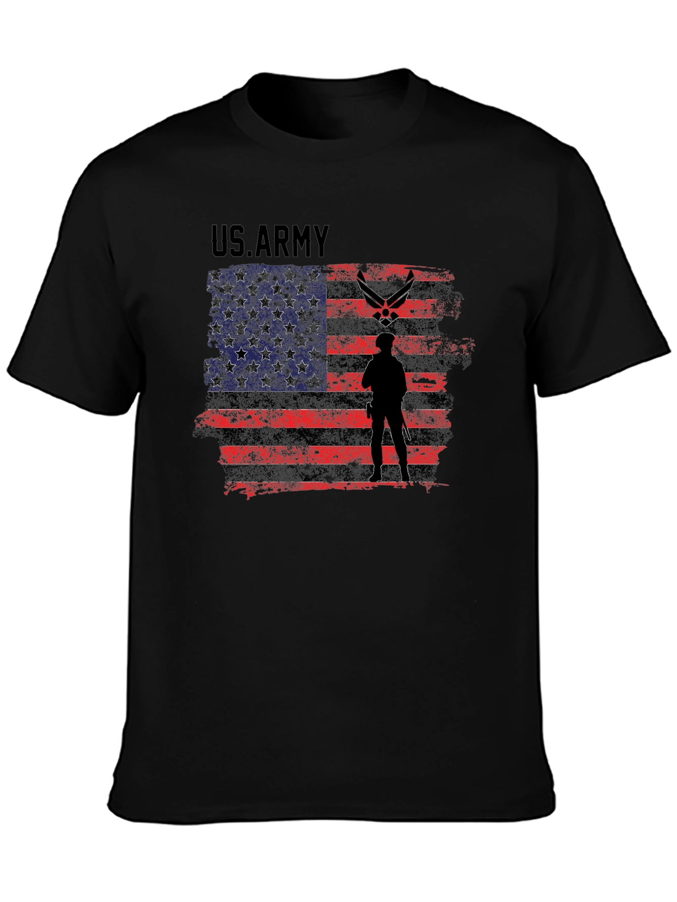 US Army American Flag Graphic T-Shirt