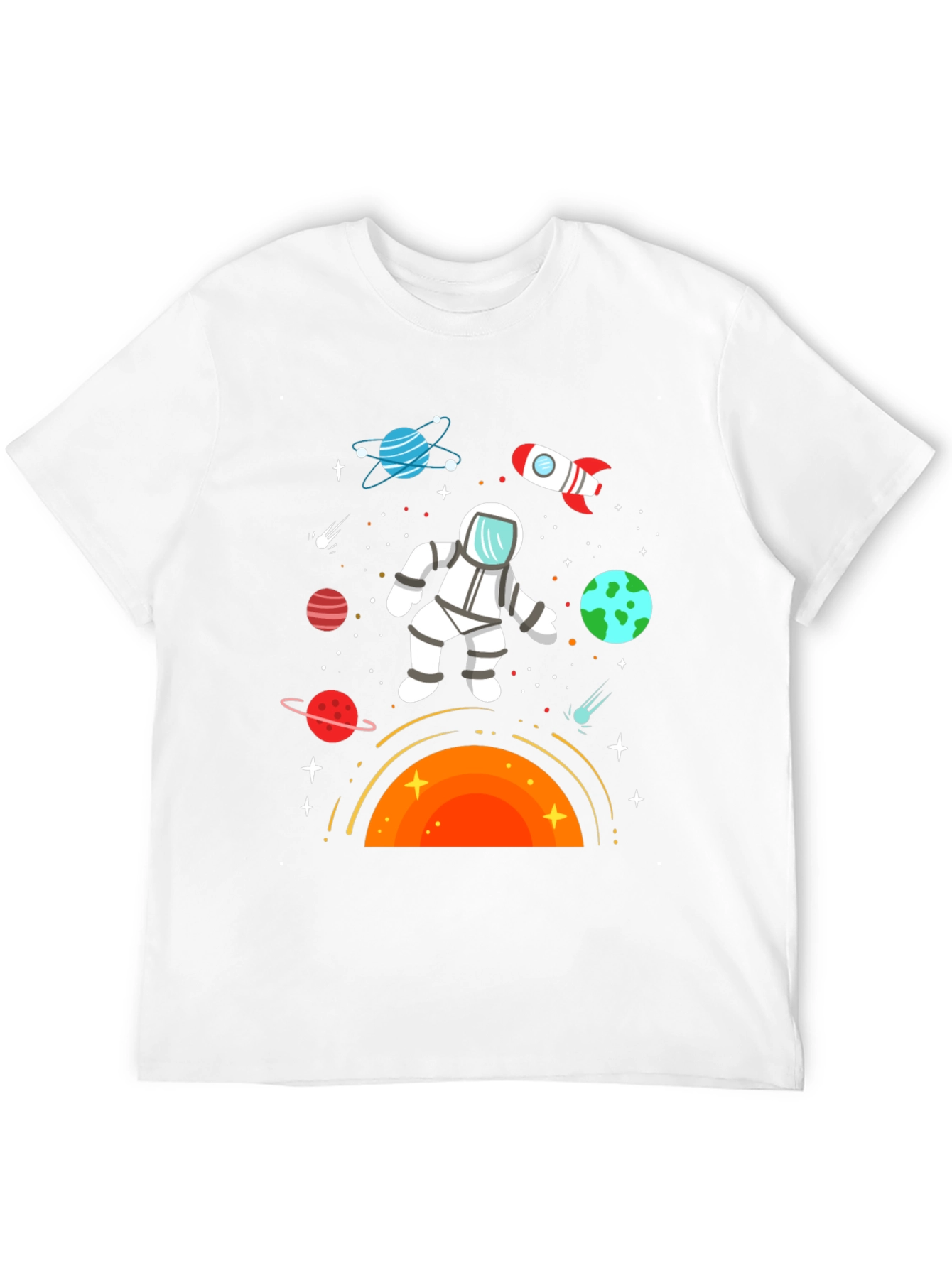Astronaut in Space Graphic T-Shirt