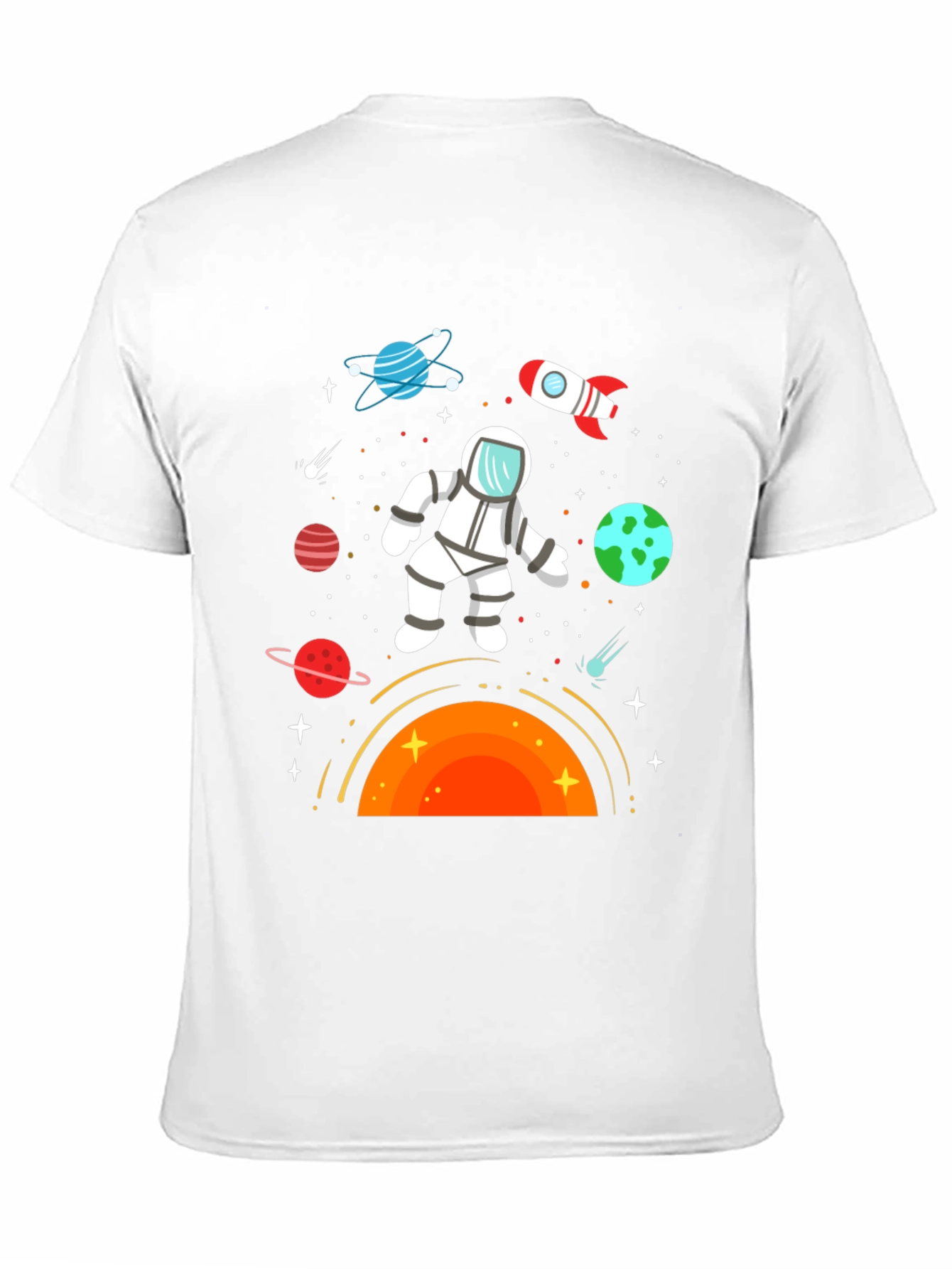 Astronaut in Space Graphic T-Shirt