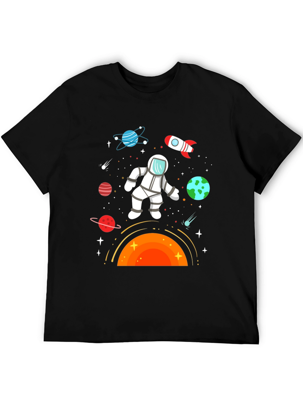 Astronaut in Space Graphic T-Shirt