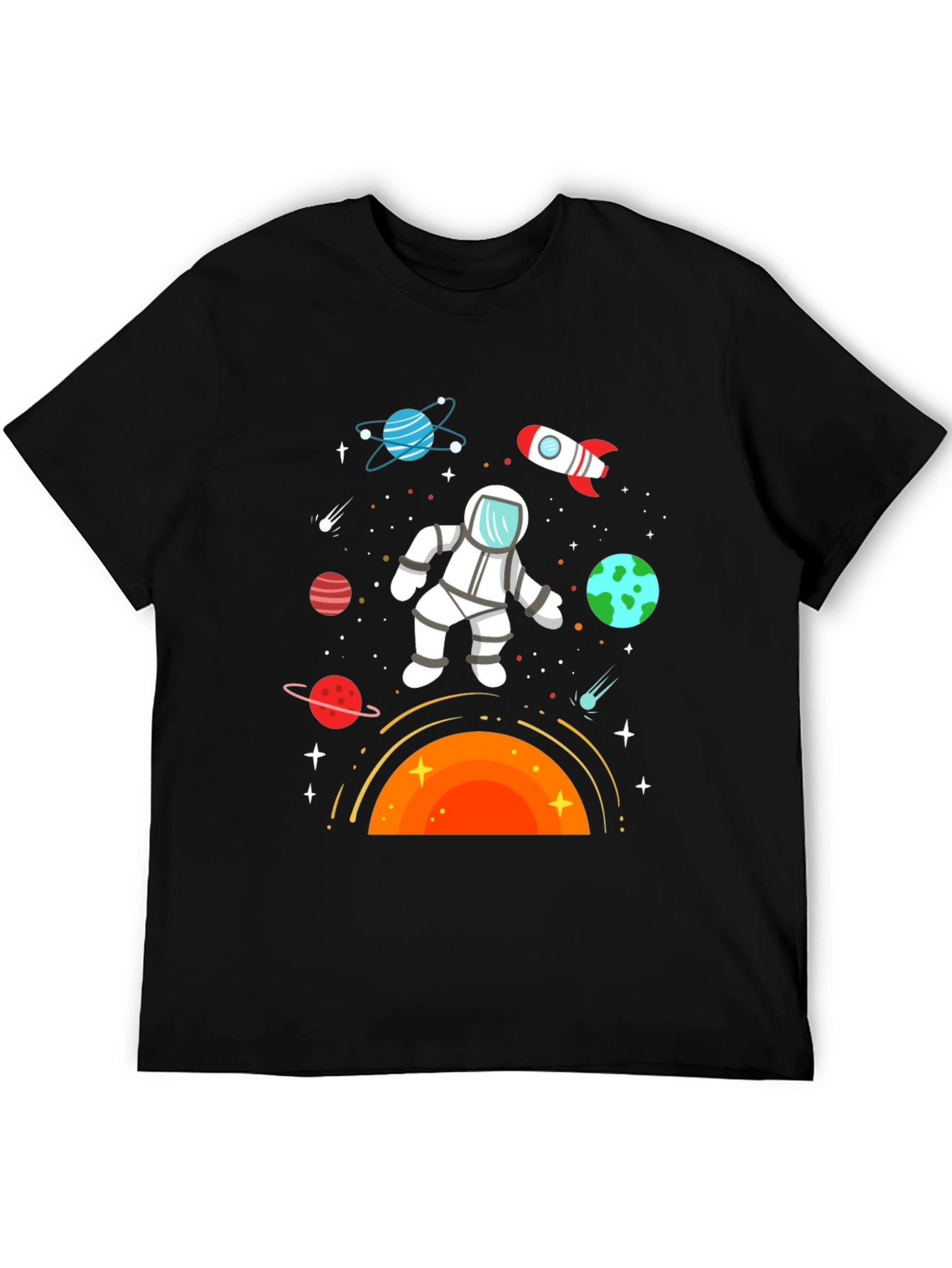 Astronaut in Space Graphic T-Shirt