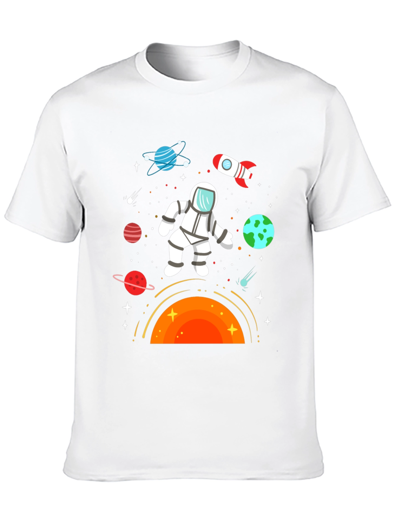 Astronaut in Space Graphic T-Shirt