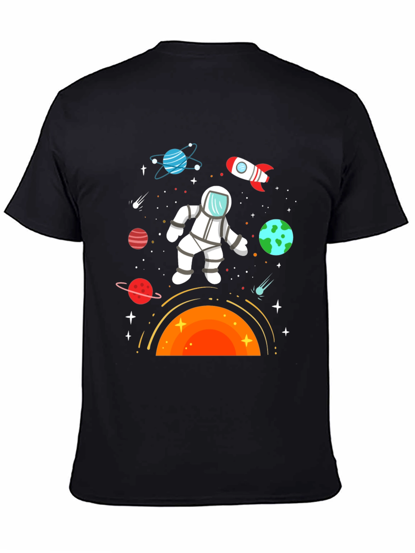 Astronaut in Space Graphic T-Shirt