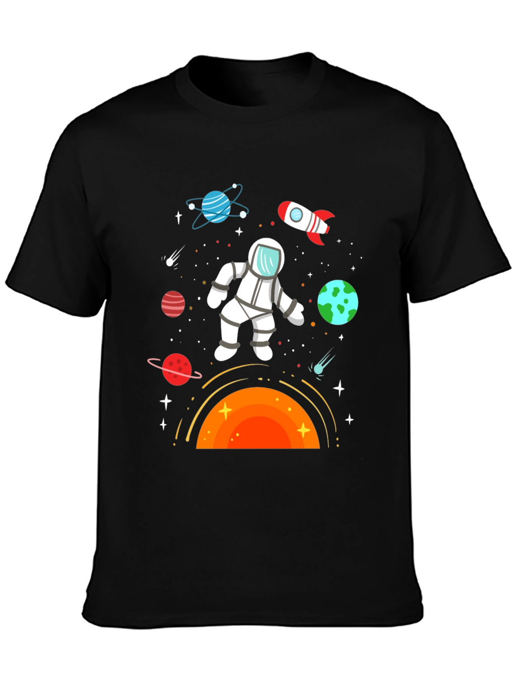 Astronaut in Space Graphic T-Shirt
