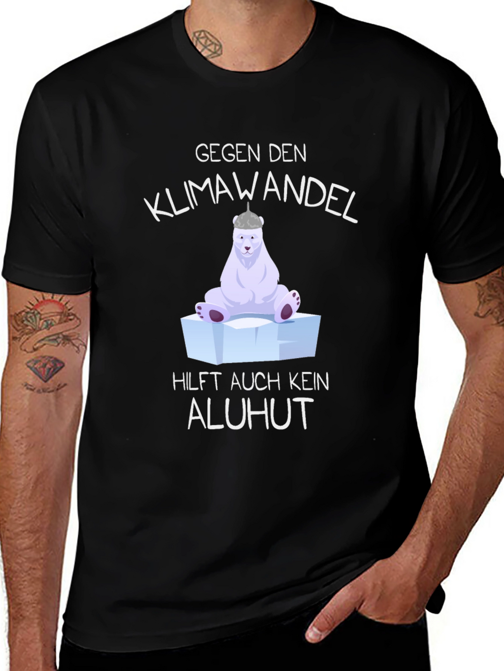 Climate Change T-Shirt - Polar Bear Graphic