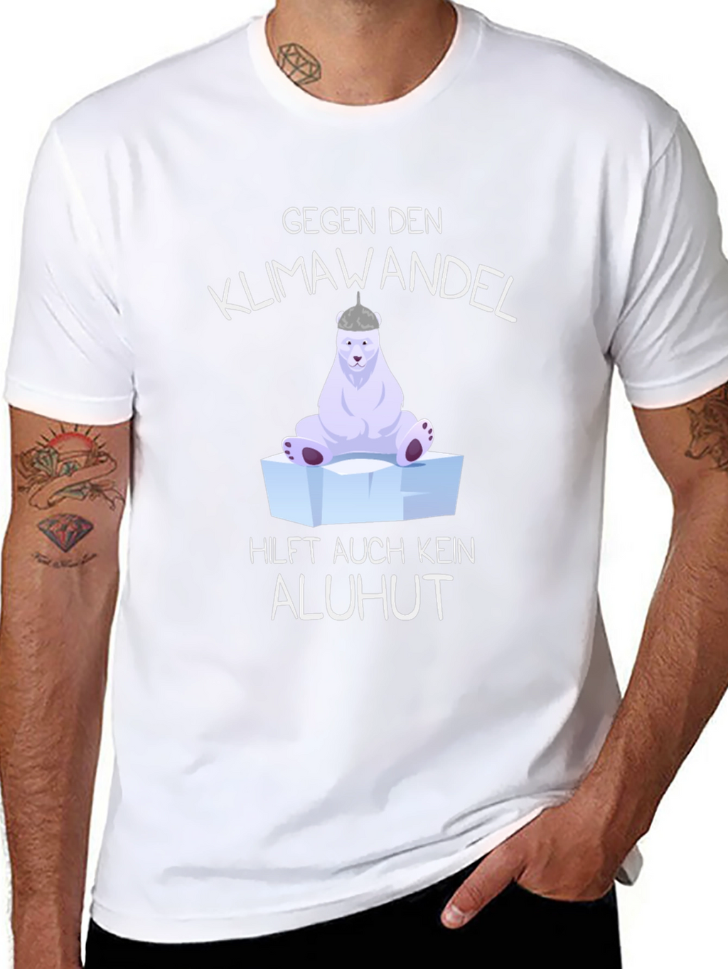Climate Change T-Shirt - Polar Bear Graphic