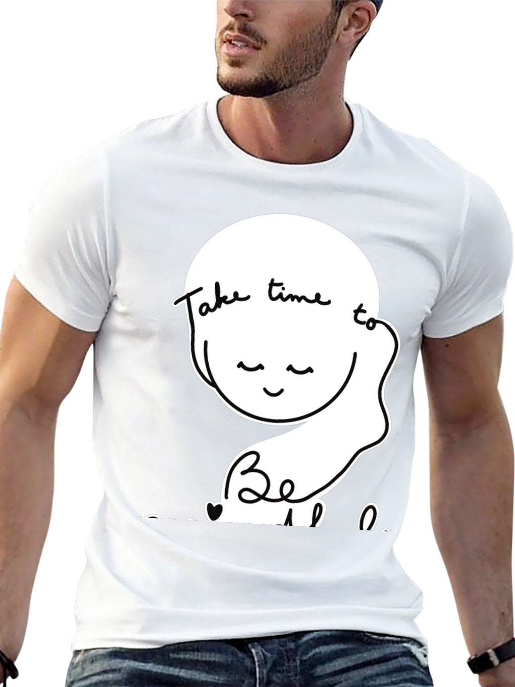 Relaxed Fit T-Shirt Take Time To Be Kind