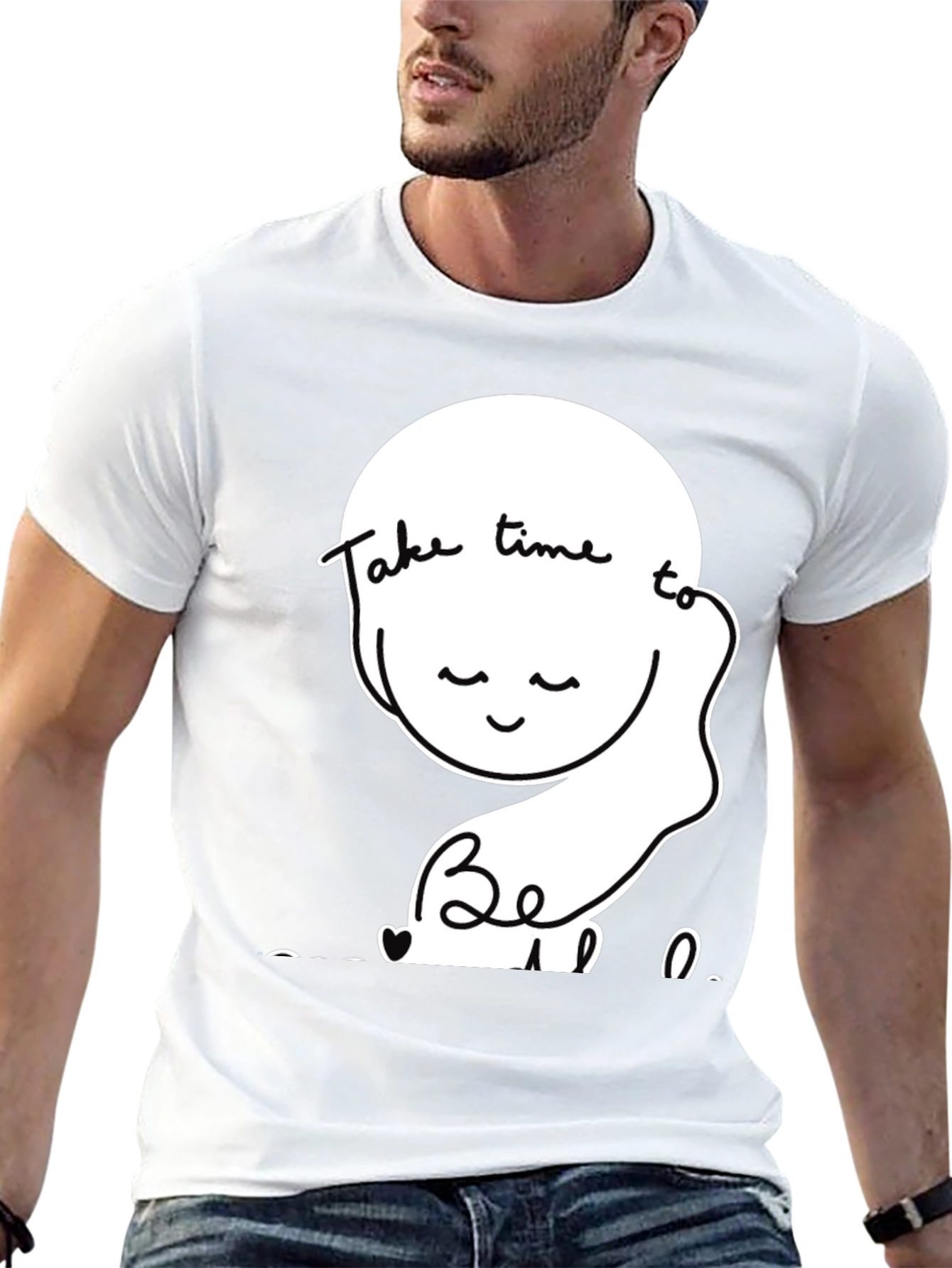 Relaxed Fit T-Shirt Take Time To Be Kind
