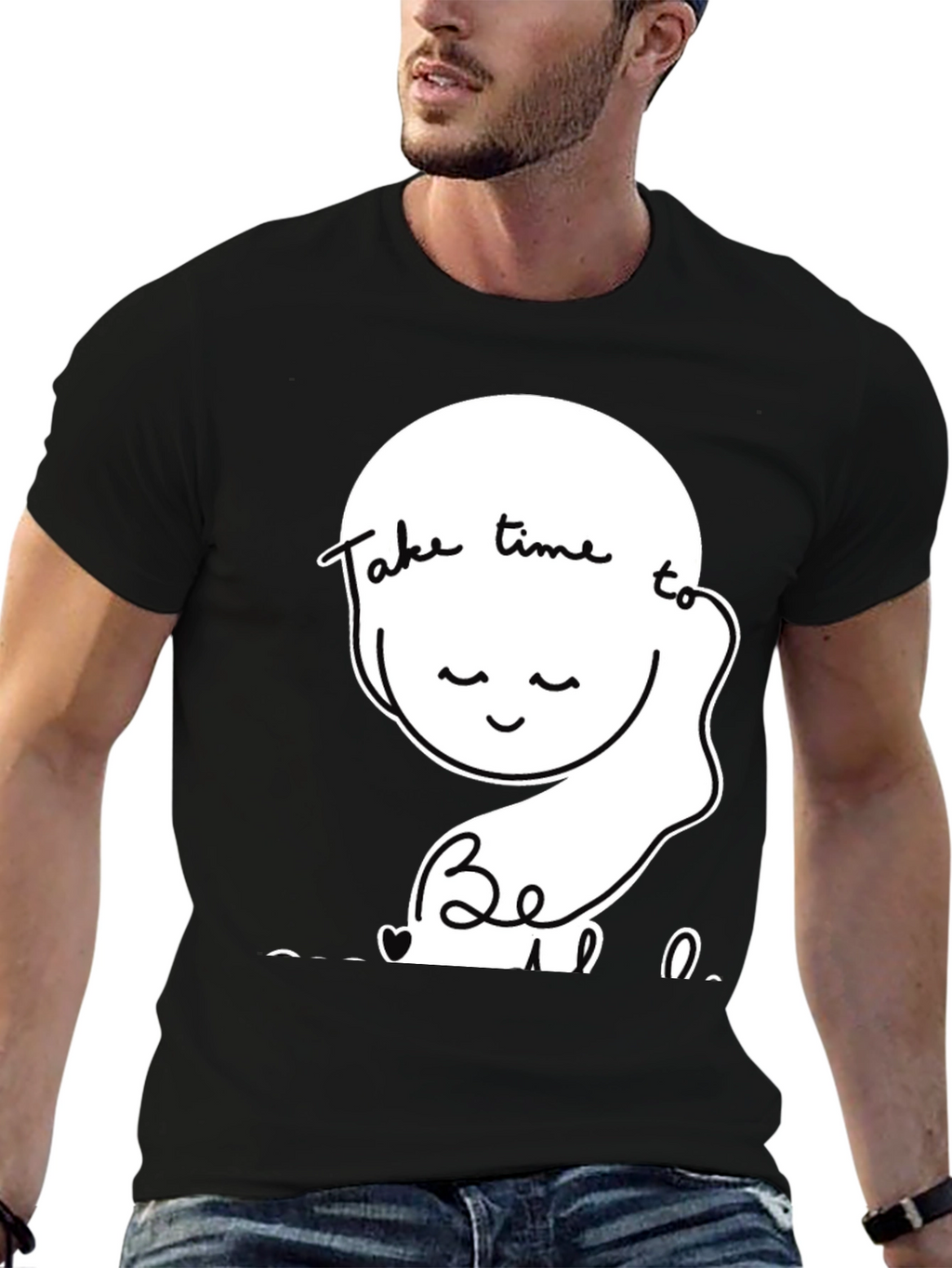 Relaxed Fit T-Shirt Take Time To Be Kind