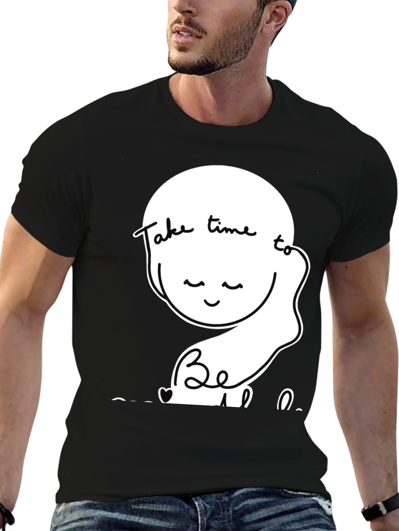 Relaxed Fit T-Shirt Take Time To Be Kind