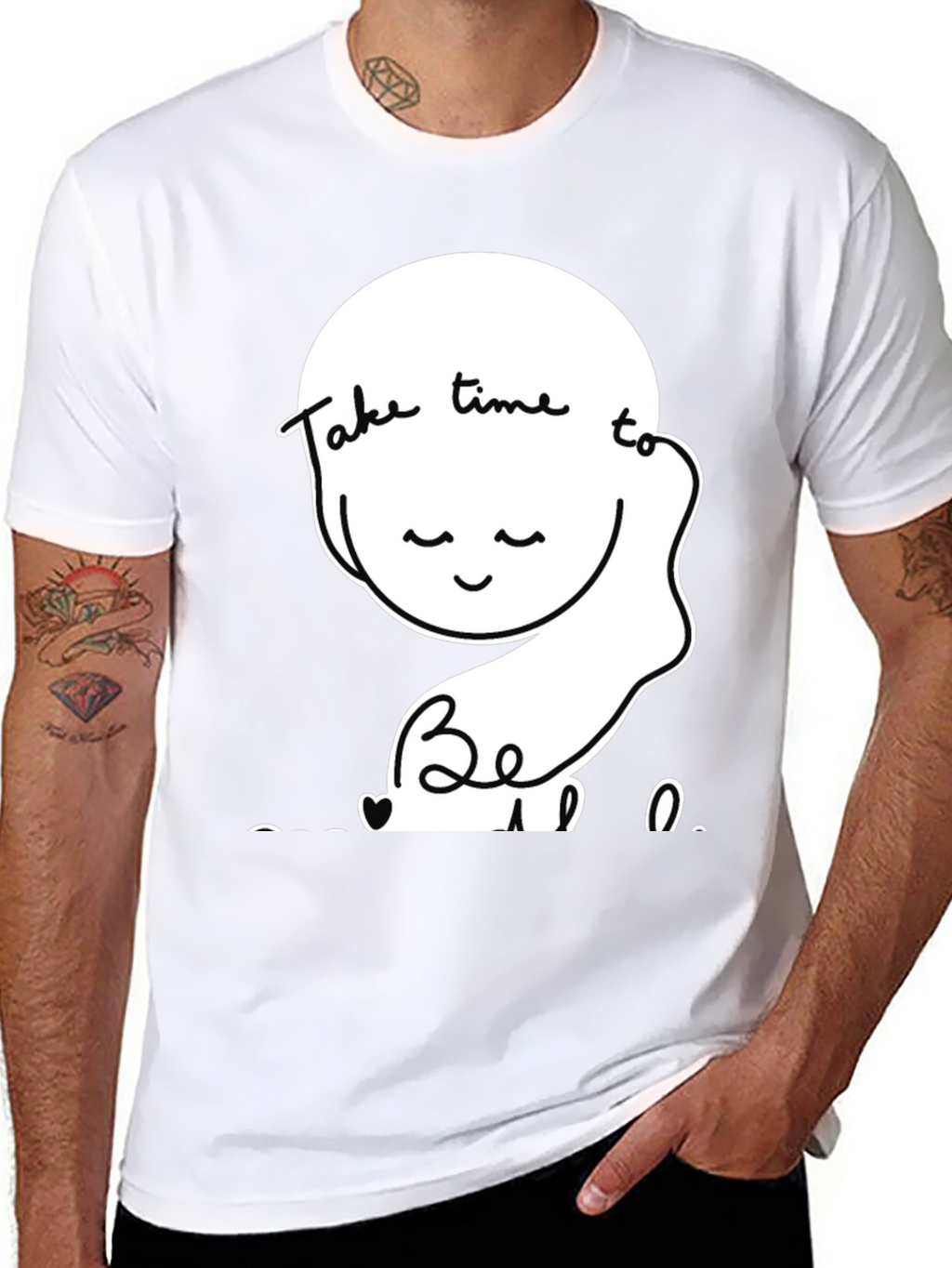 Relaxed Fit T-Shirt Take Time To Be Kind