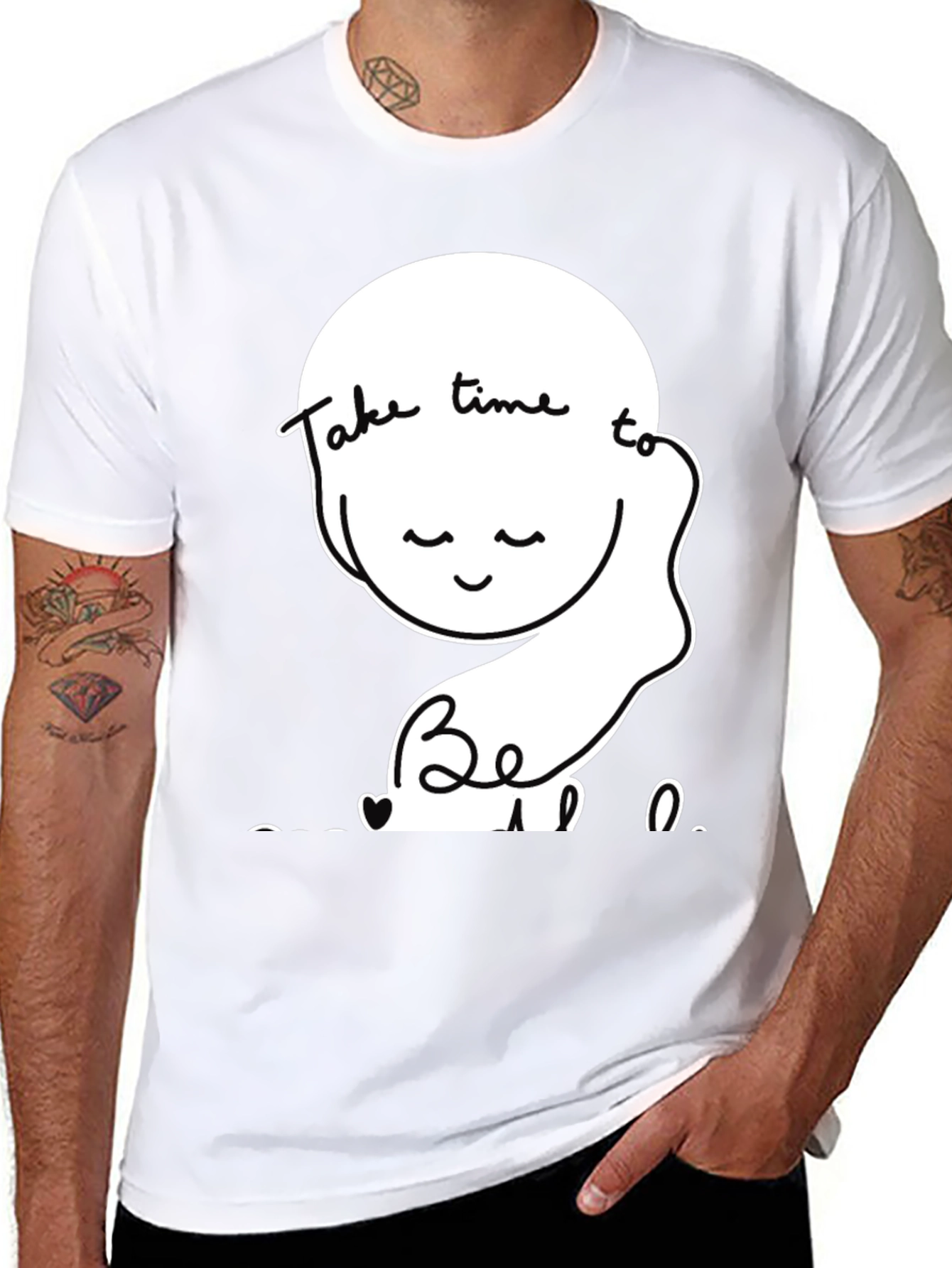 Relaxed Fit T-Shirt Take Time To Be Kind