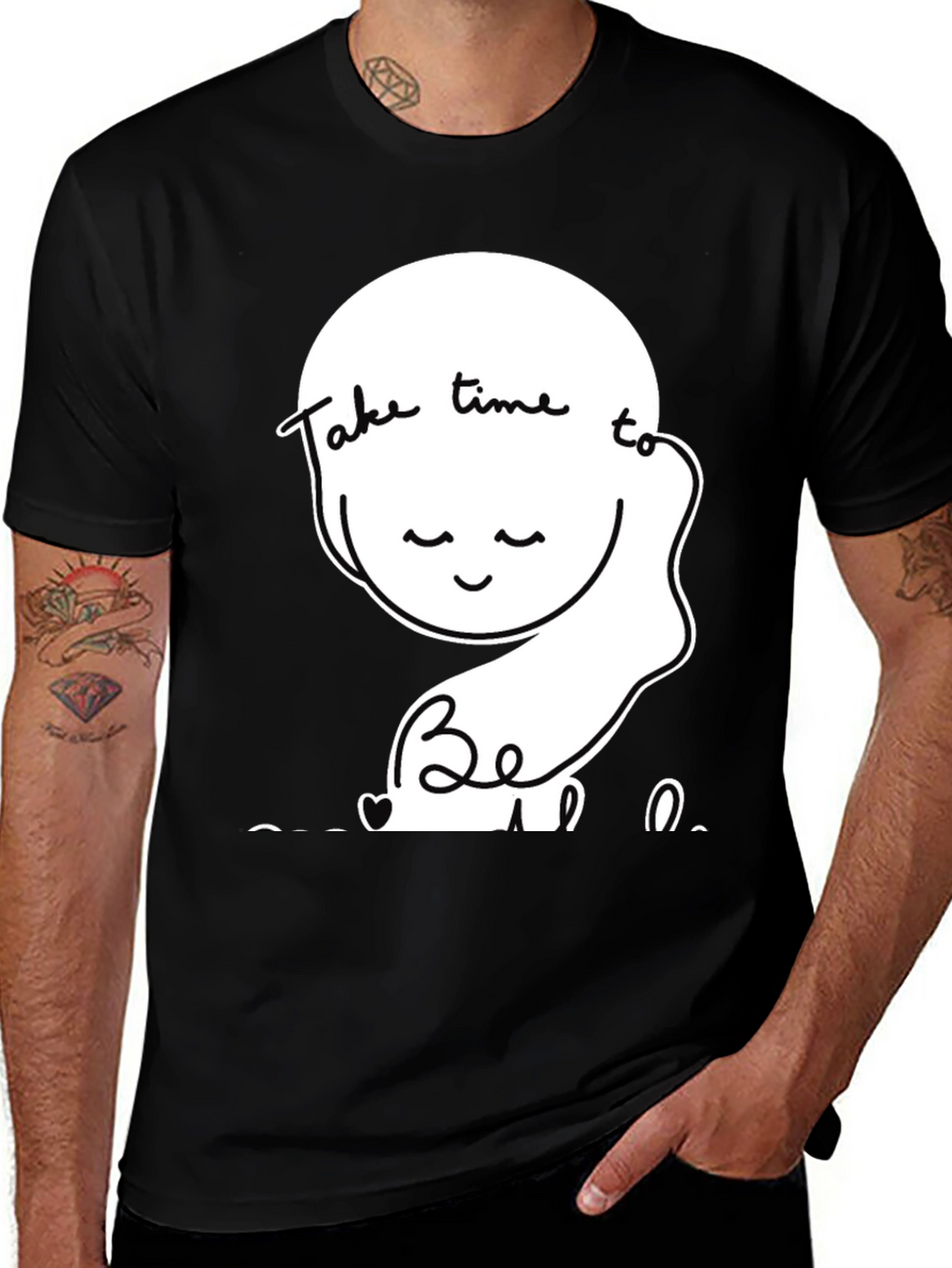 Relaxed Fit T-Shirt Take Time To Be Kind