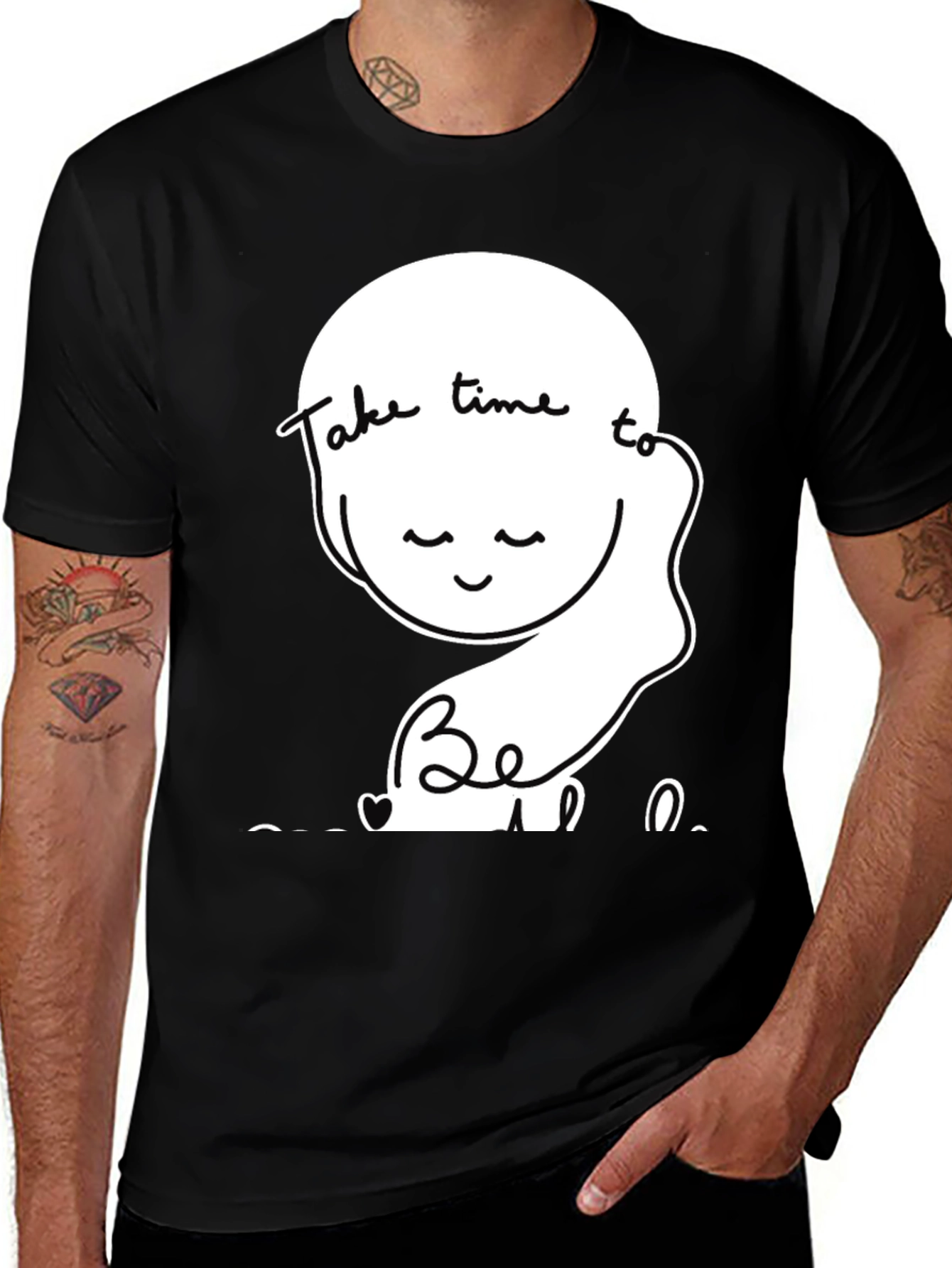 Relaxed Fit T-Shirt Take Time To Be Kind