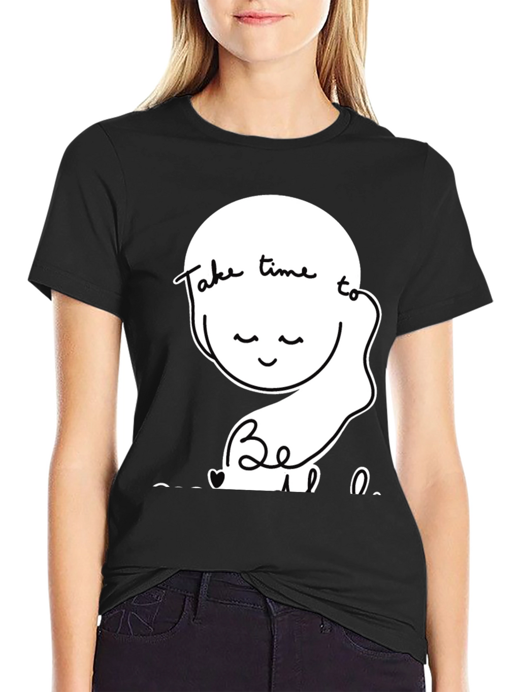 Relaxed Fit T-Shirt Take Time To Be Kind