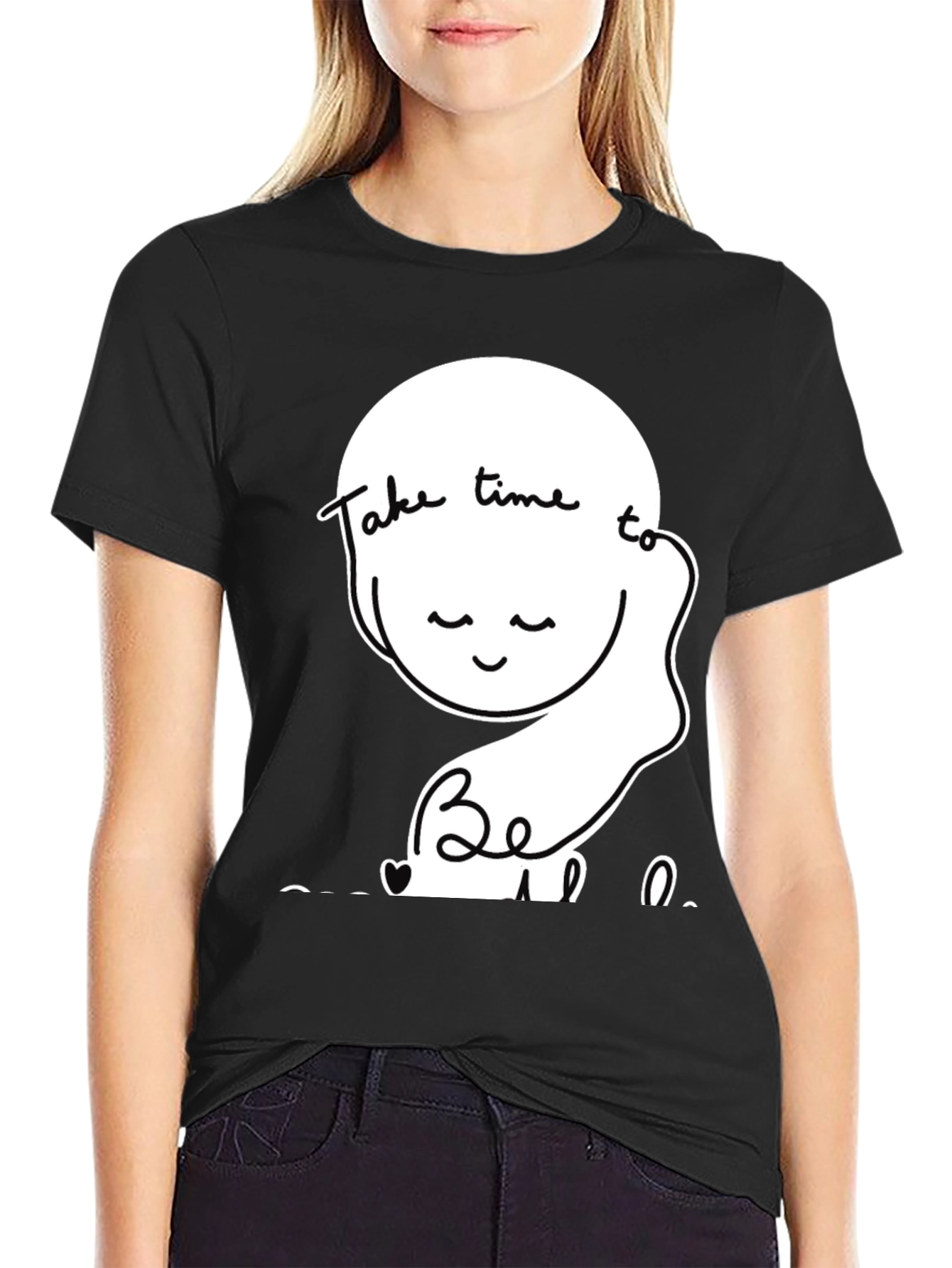 Relaxed Fit T-Shirt Take Time To Be Kind