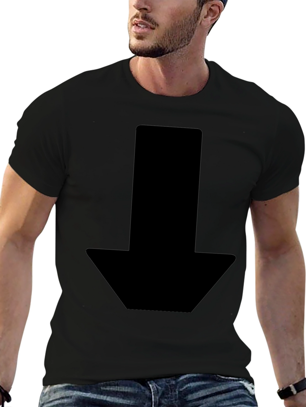 Black Arrow Graphic Tee - Stylish & Modern Design