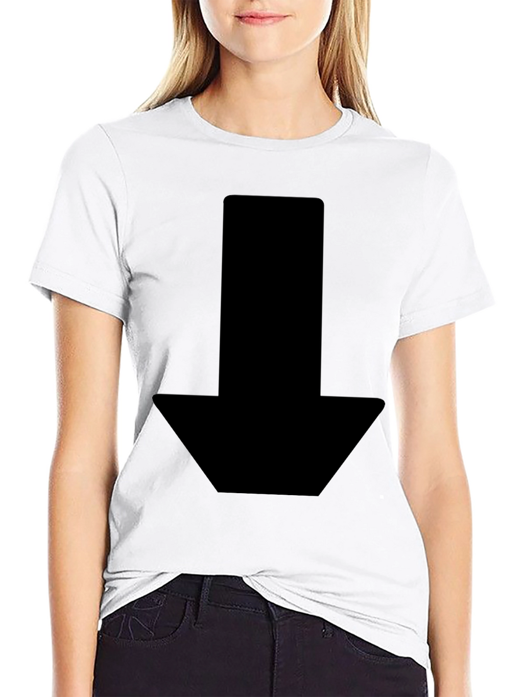 Black Arrow Graphic Tee - Stylish & Modern Design