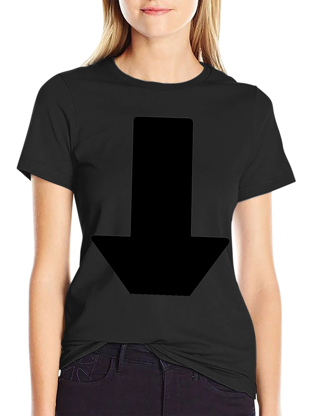 Black Arrow Graphic Tee - Stylish & Modern Design