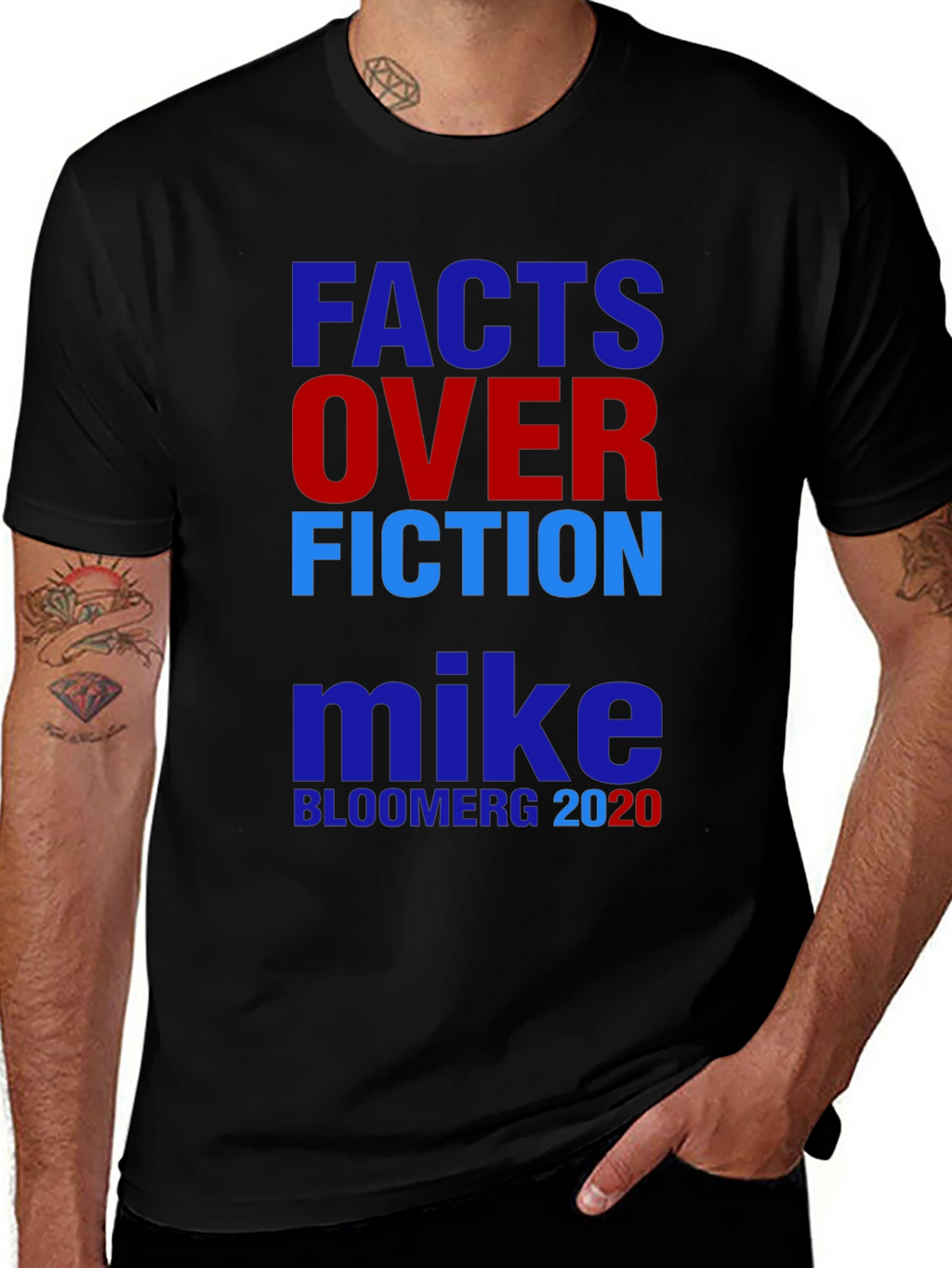 Facts Over Fiction Mike Bloomberg 2020 T-Shirt