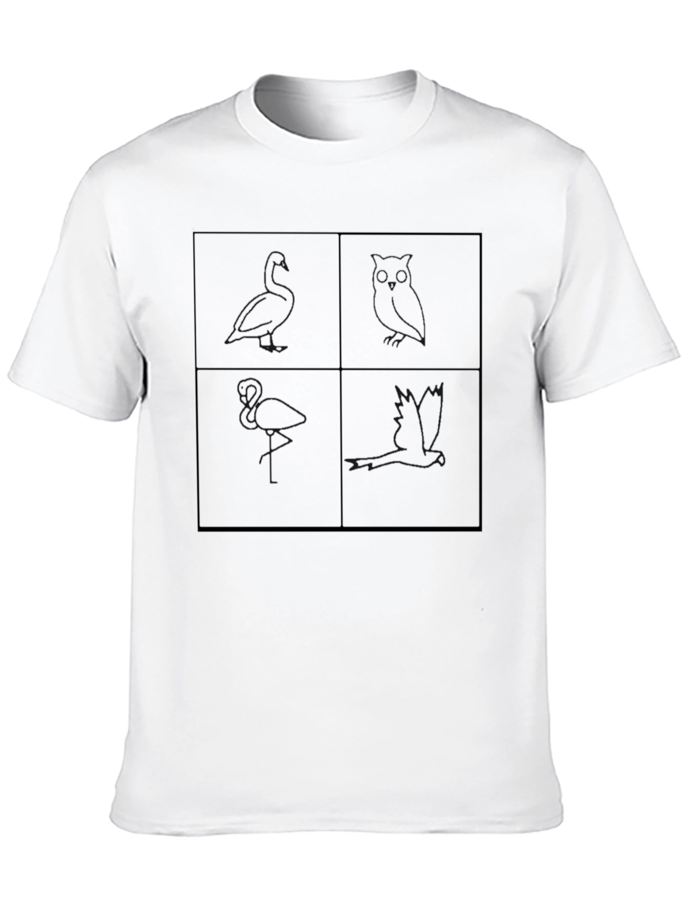 Black Bird Silhouette Graphic Tee