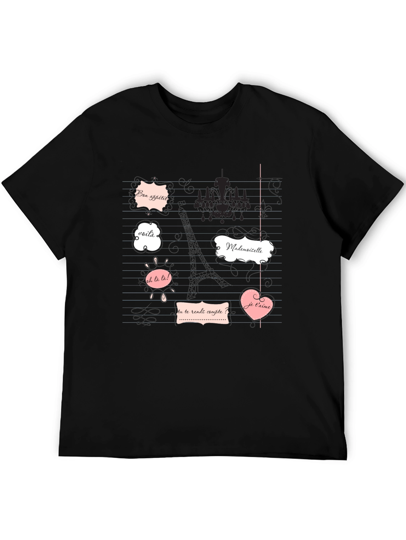 Parisian Phrases Graphic Tee