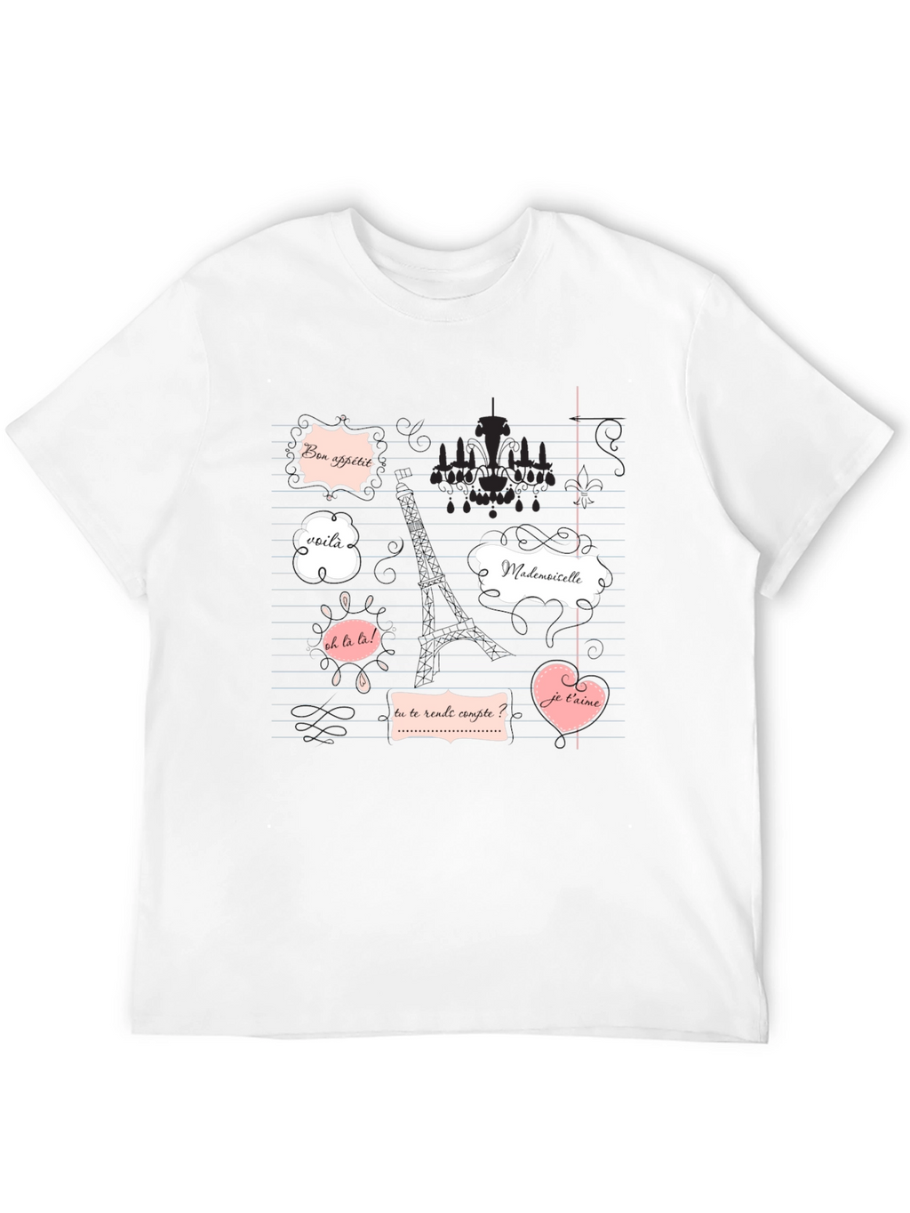 Parisian Phrases Graphic Tee