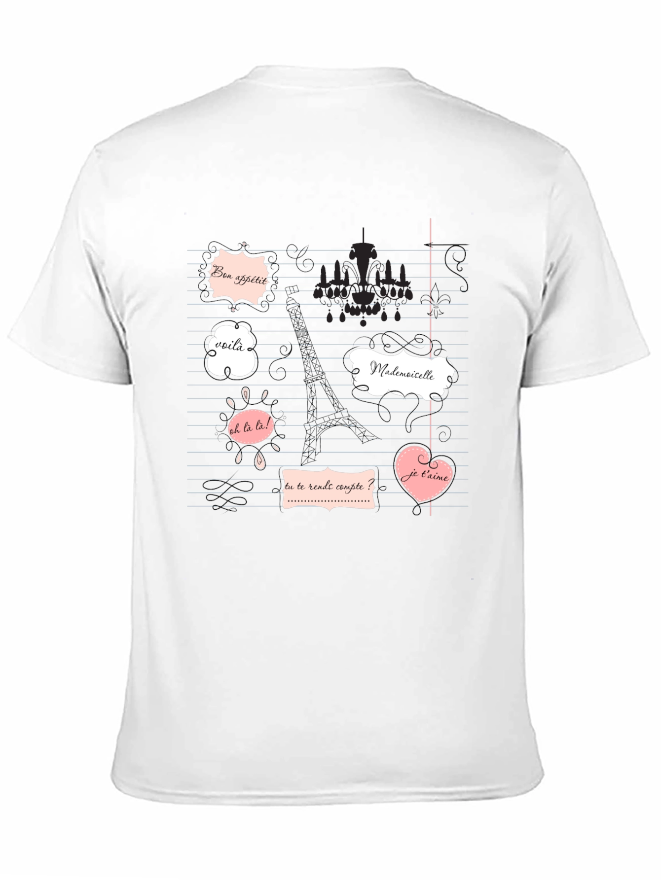 Parisian Phrases Graphic Tee