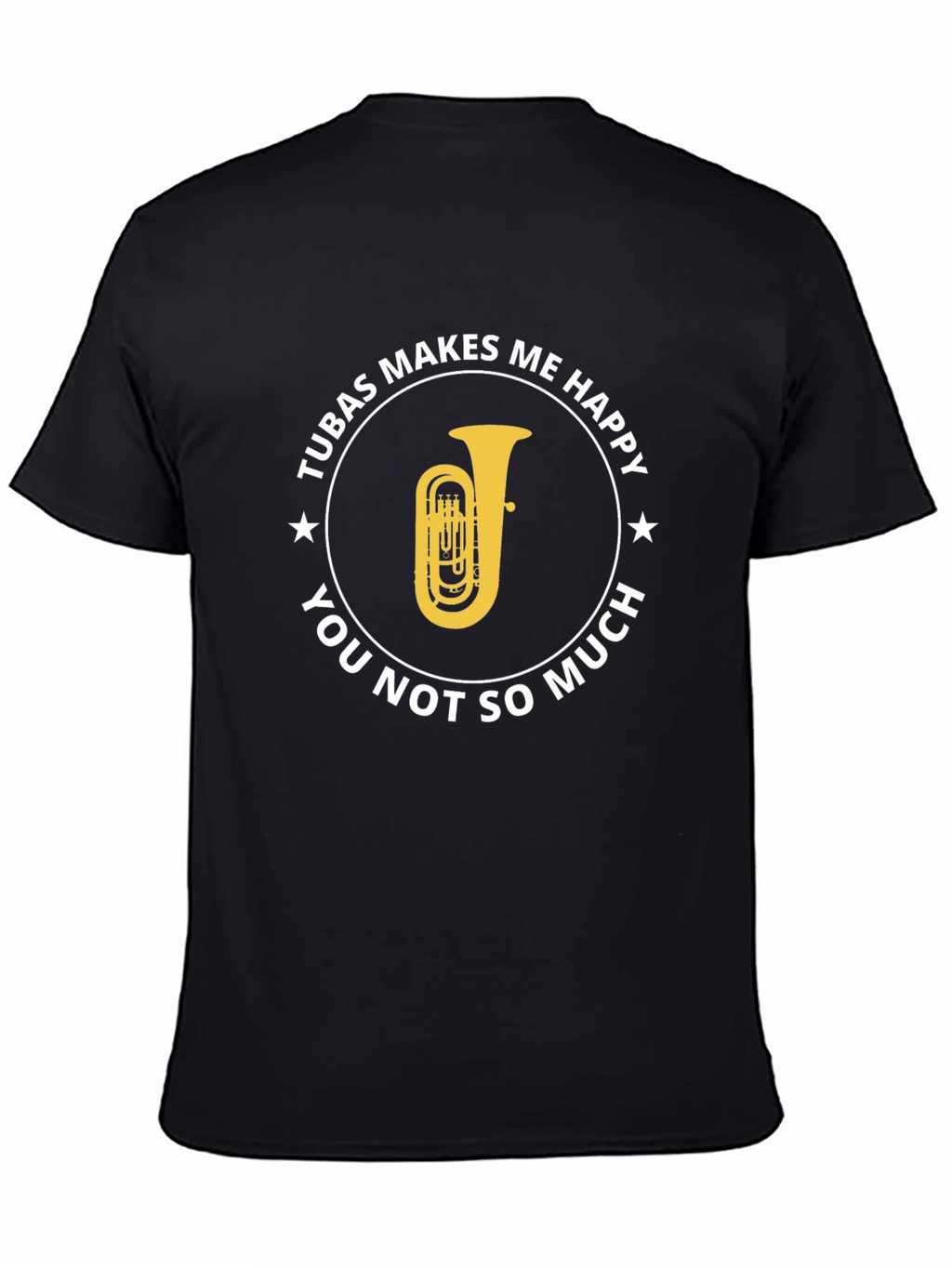 Tuba Makes Me Happy Graphic T-Shirt