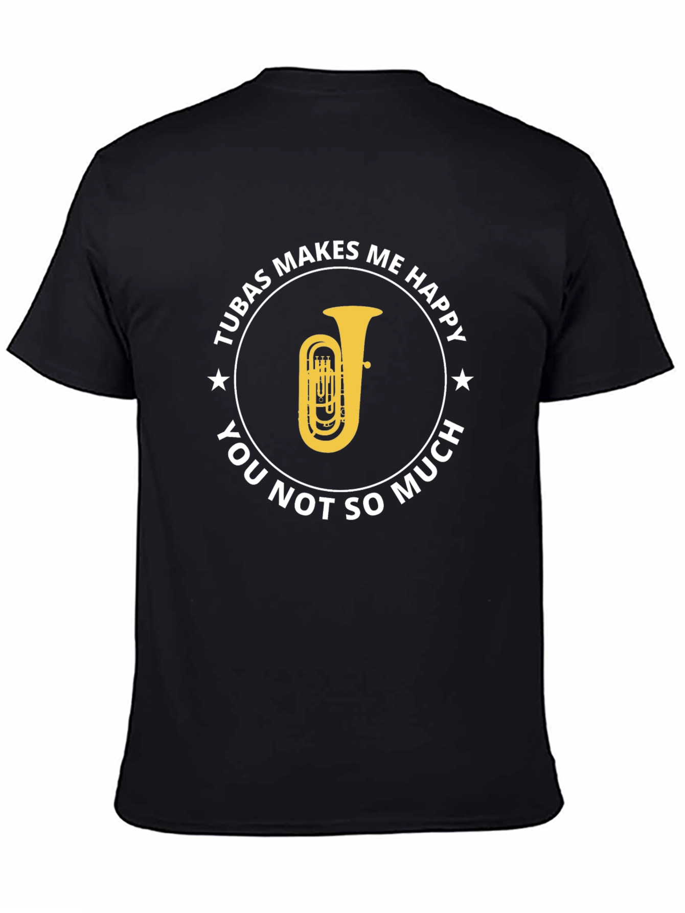 Tuba Makes Me Happy Graphic T-Shirt