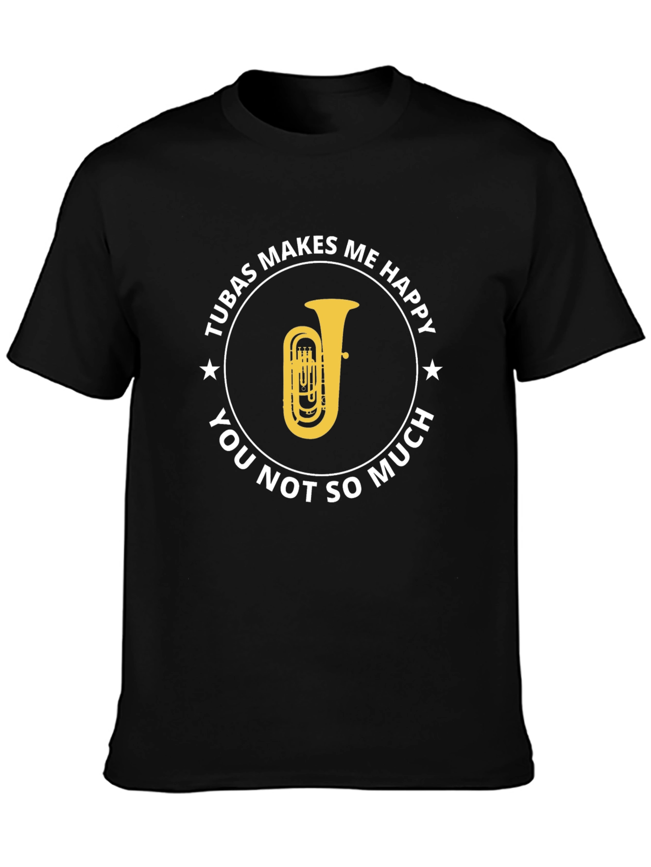 Tuba Makes Me Happy Graphic T-Shirt