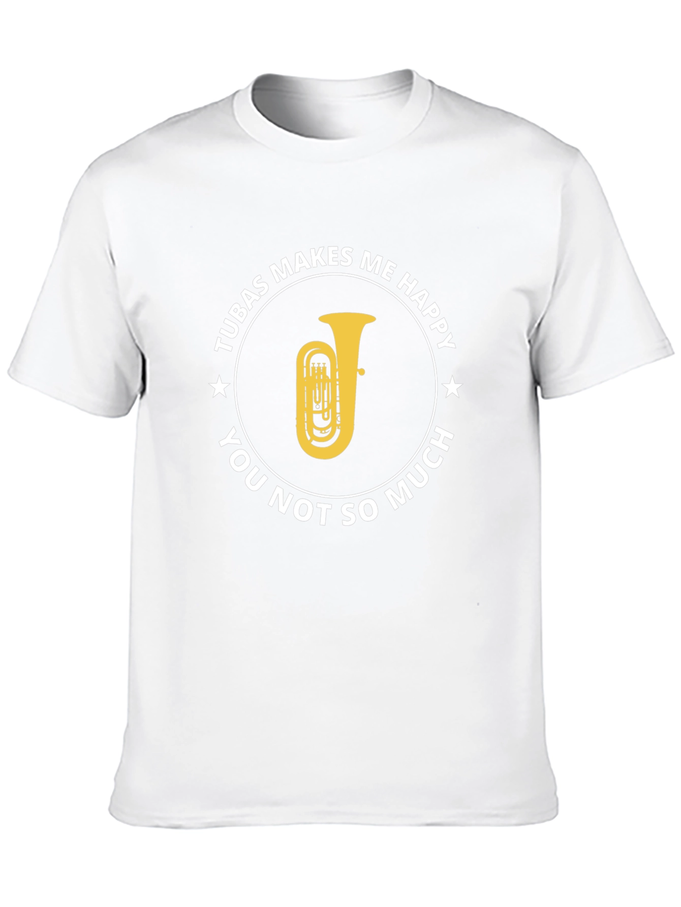 Tuba Makes Me Happy Graphic T-Shirt
