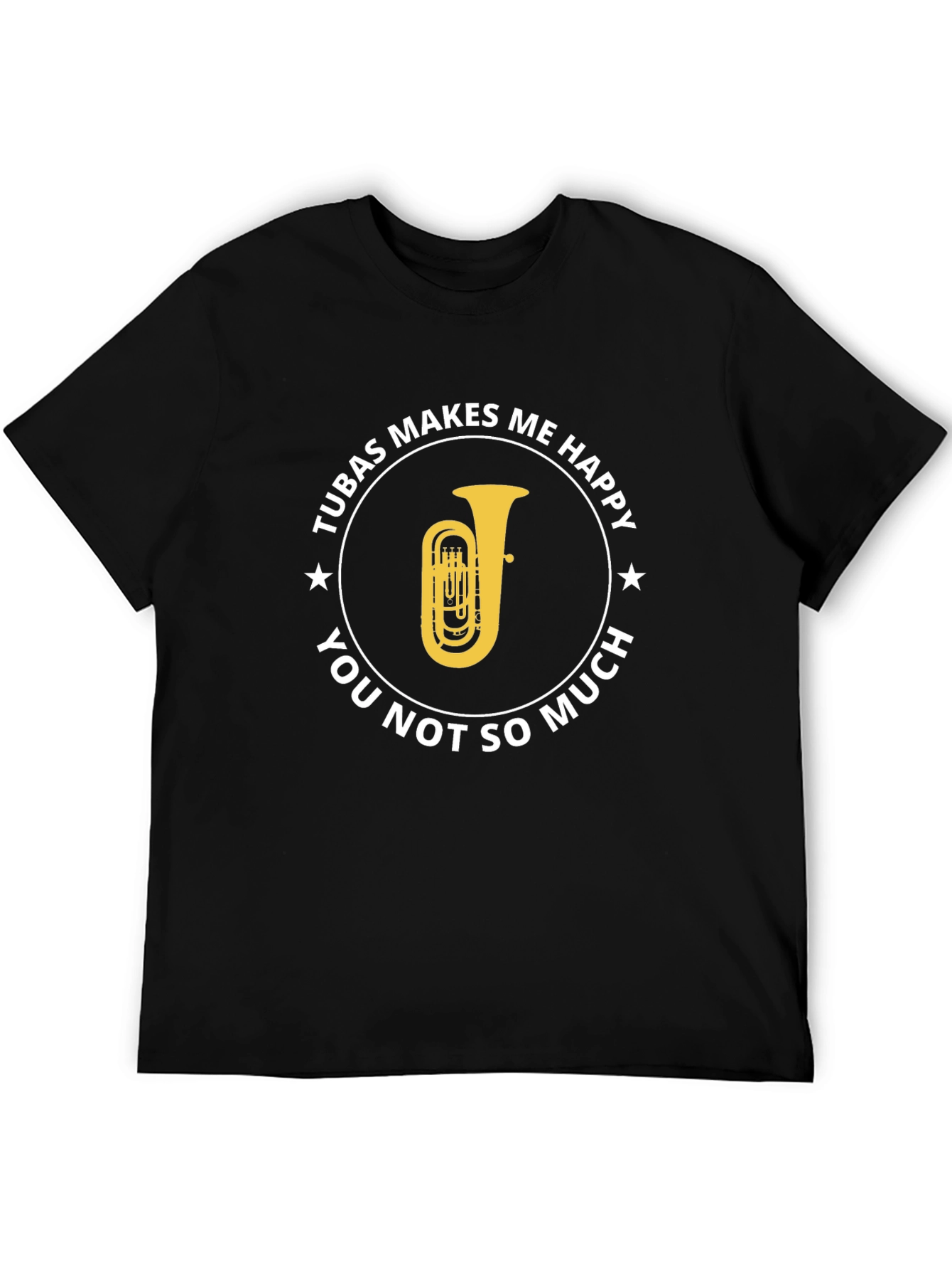 Tuba Makes Me Happy Graphic T-Shirt