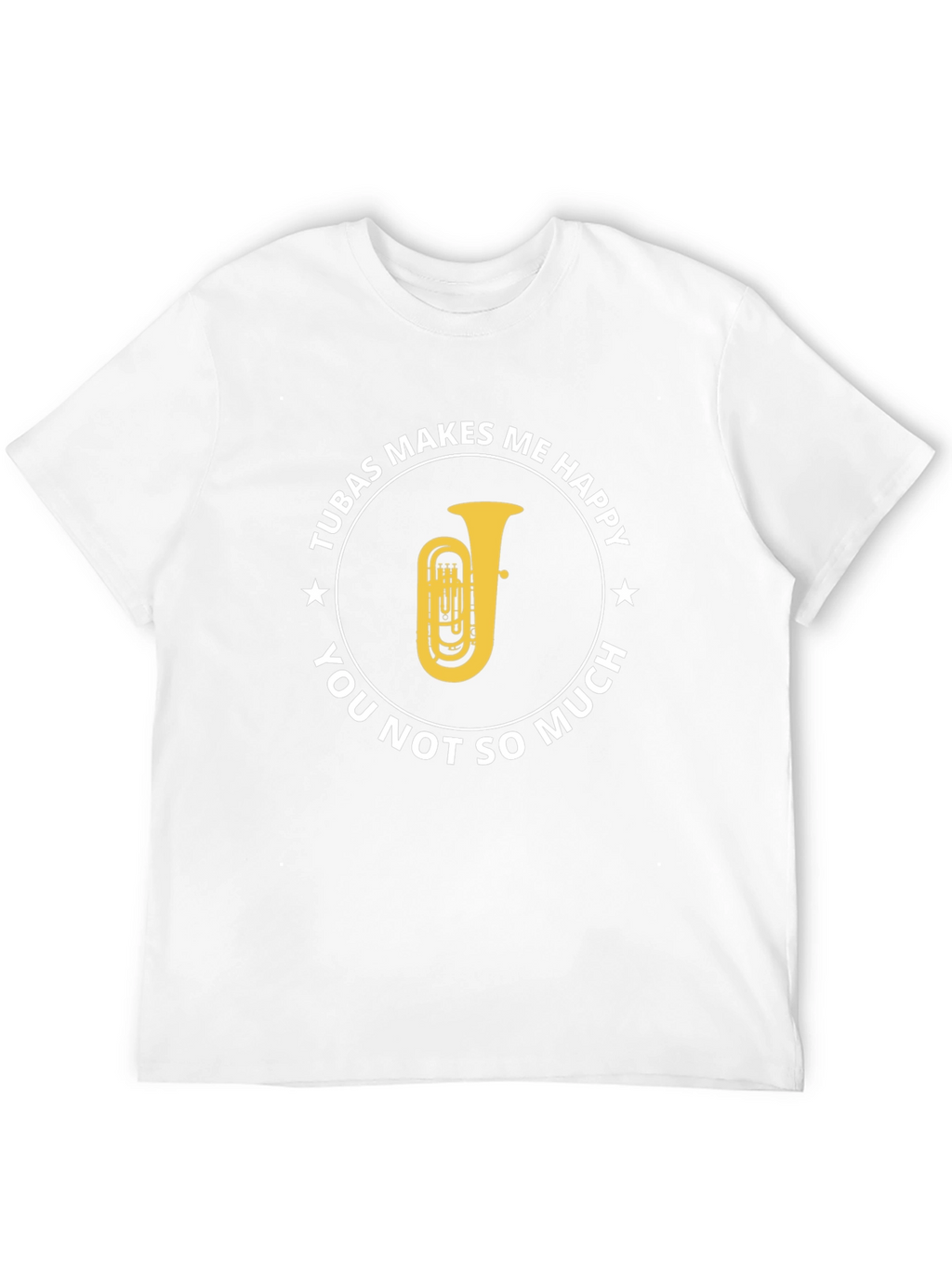 Tuba Makes Me Happy Graphic T-Shirt