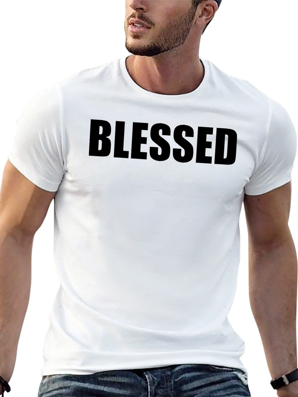 Blessed Black Crew Neck T-Shirt