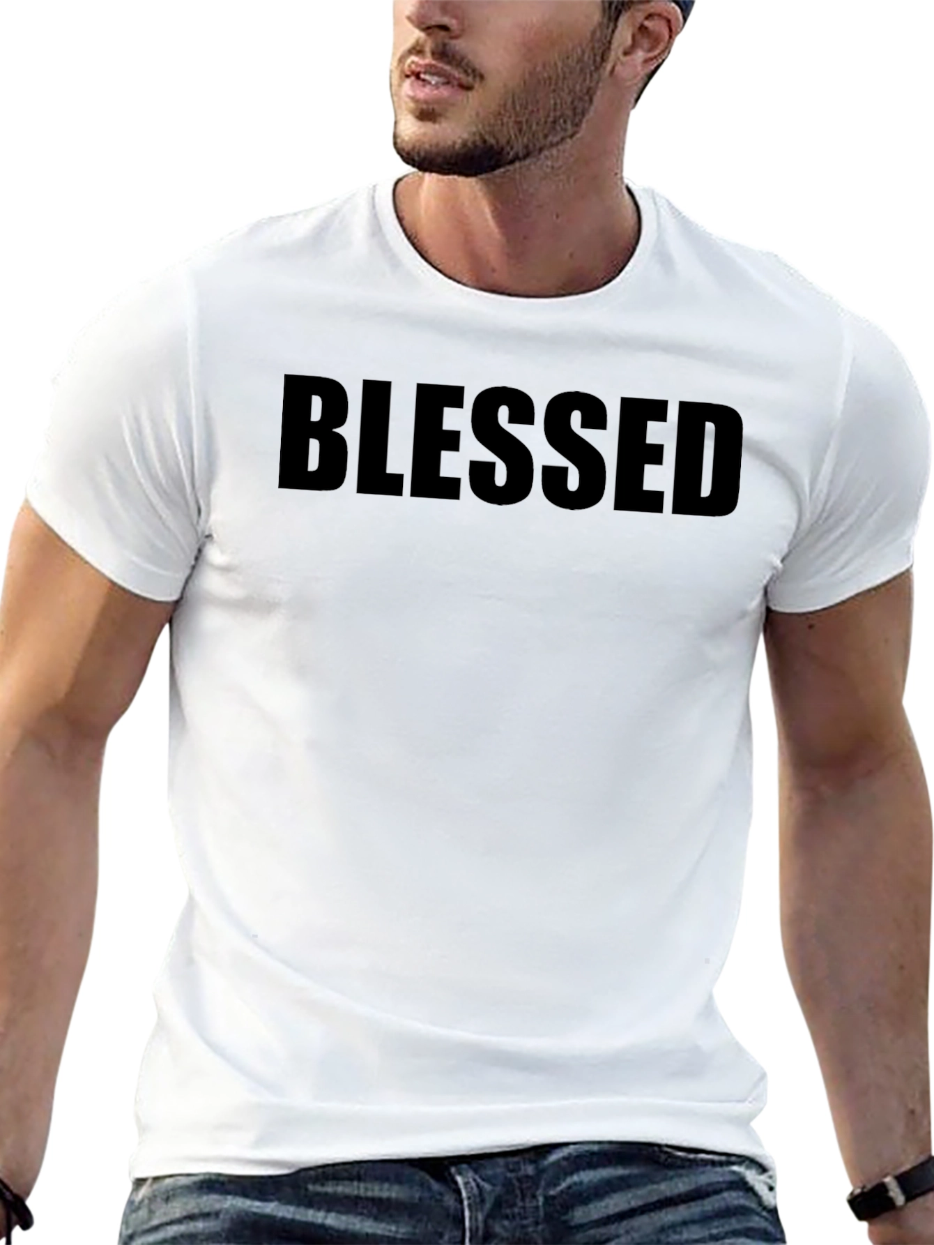 Blessed Black Crew Neck T-Shirt