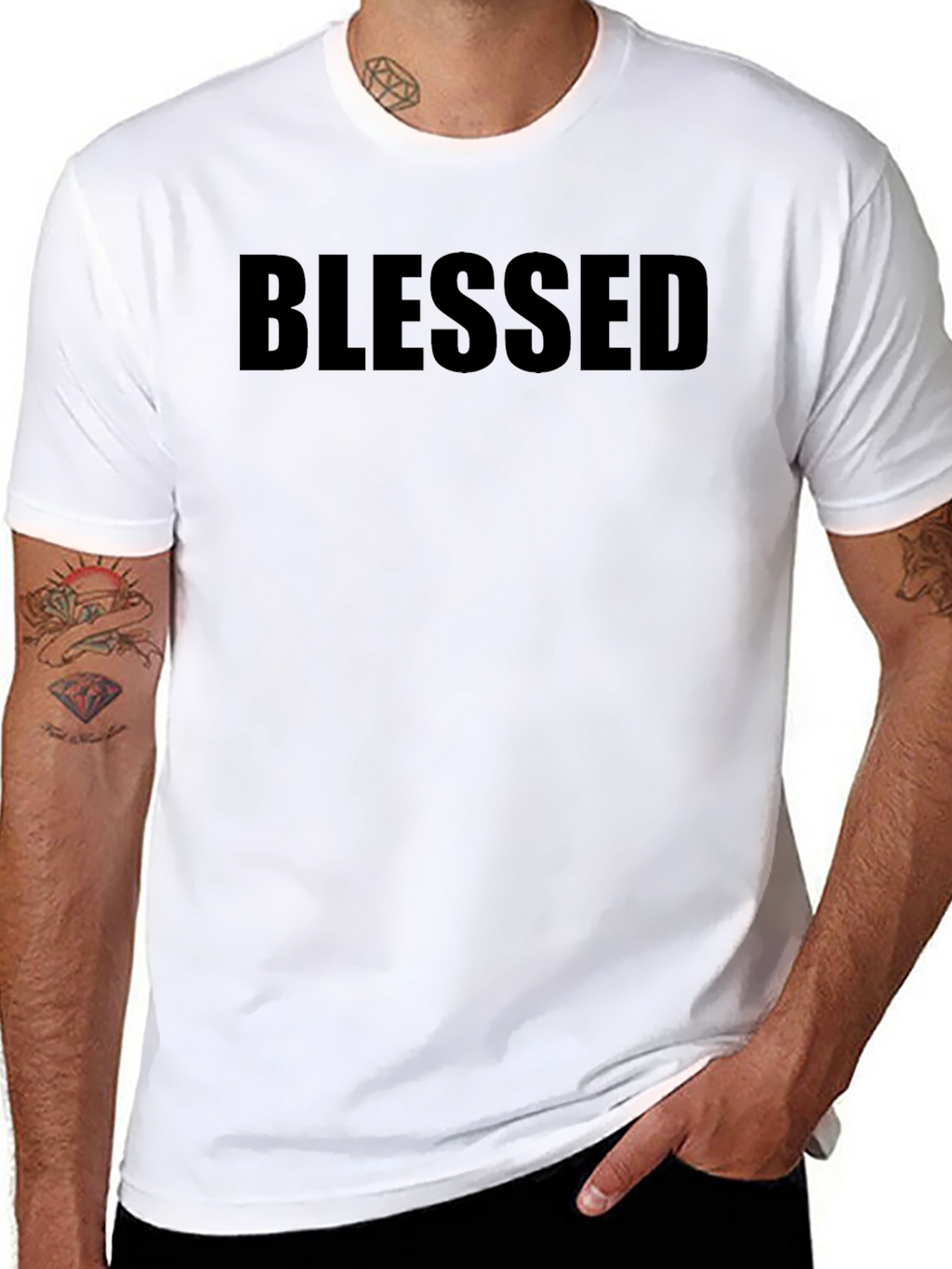 Blessed Black Crew Neck T-Shirt