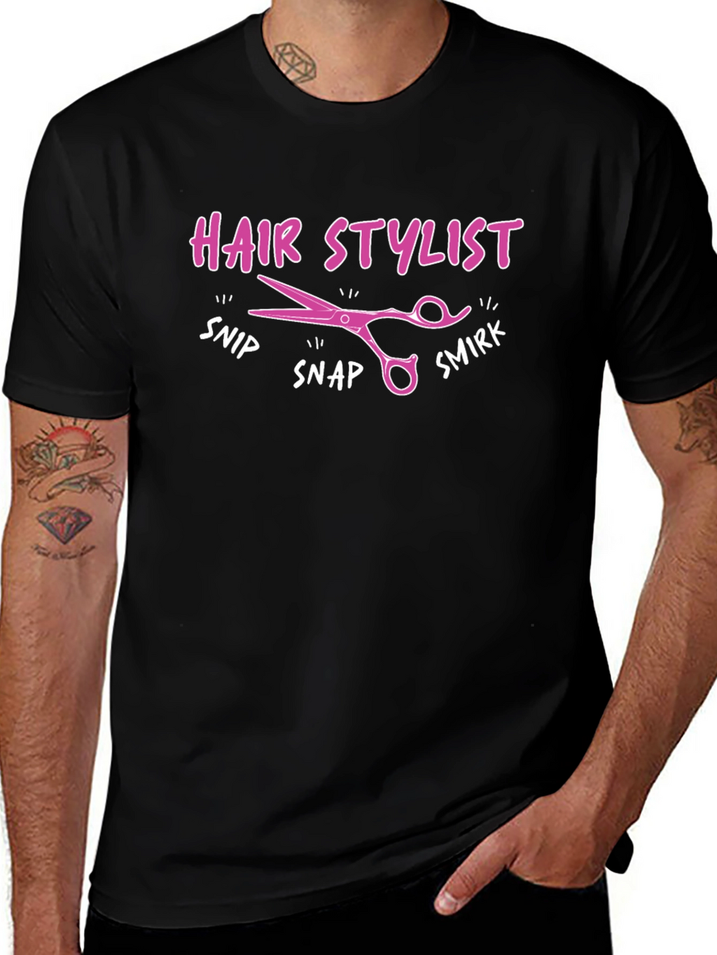 Hair Stylist T-Shirt - Snip Snap Smirk!