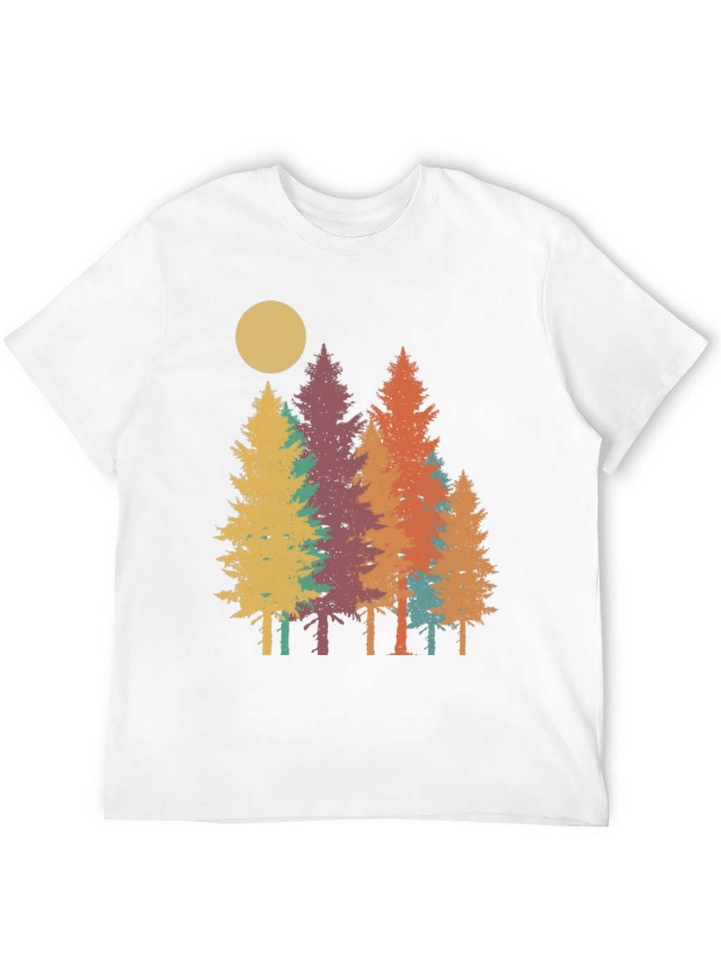 Retro Forest Graphic Tee - Nature Inspired T-Shirt
