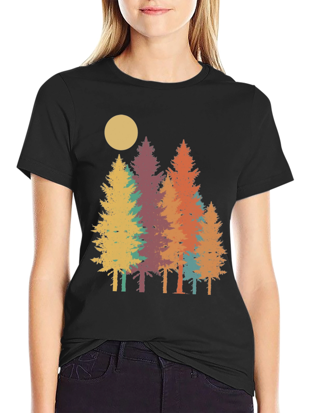 Retro Forest Graphic Tee - Nature Inspired T-Shirt