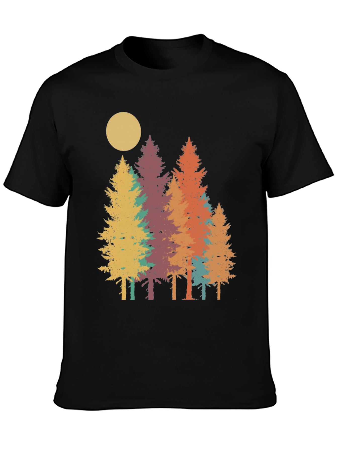 Retro Forest Graphic Tee - Nature Inspired T-Shirt