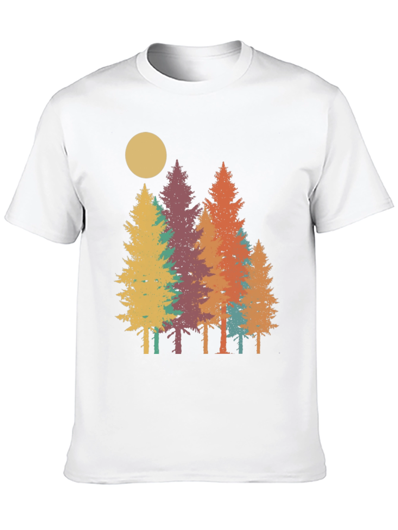 Retro Forest Graphic Tee - Nature Inspired T-Shirt