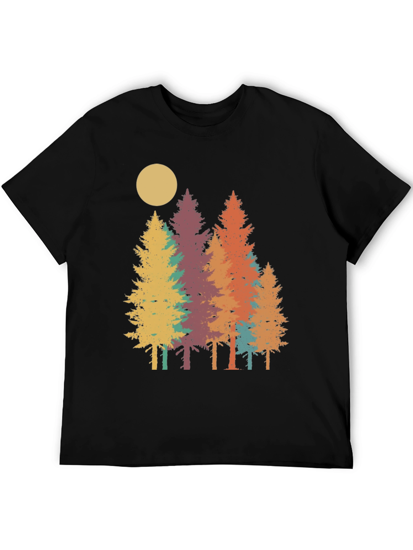 Retro Forest Graphic Tee - Nature Inspired T-Shirt
