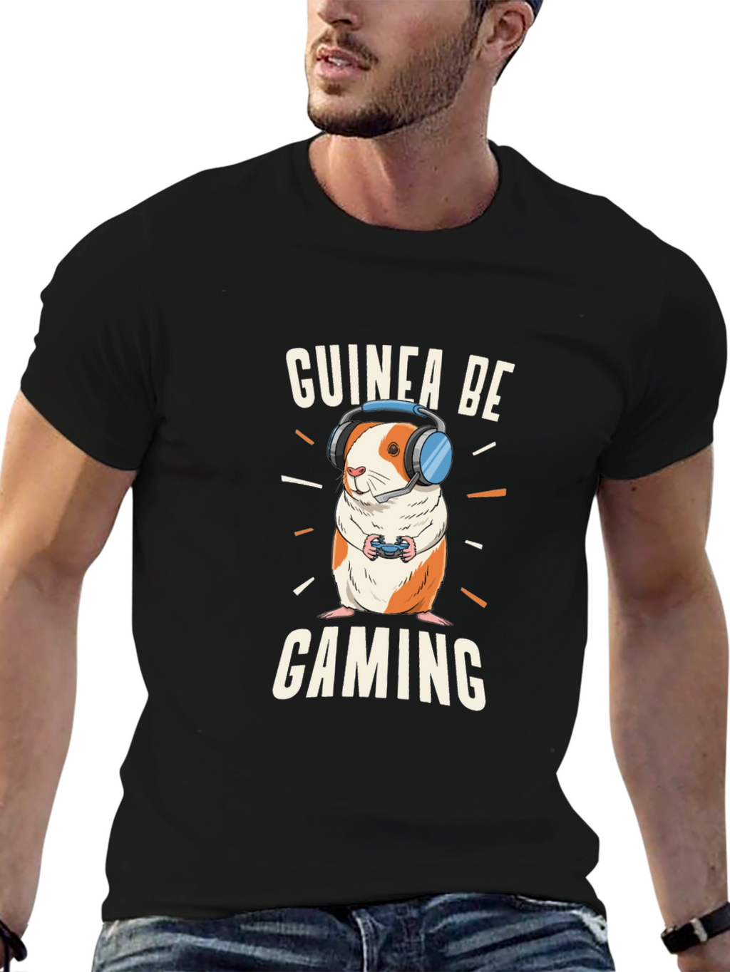 Guinea Pig Gaming Black T-Shirt