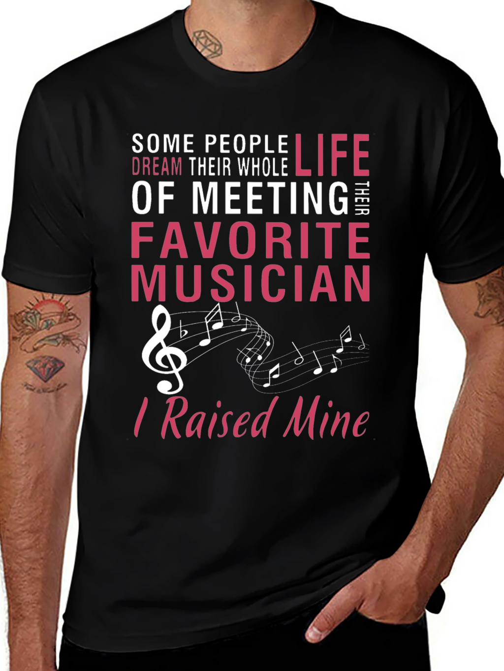 Musicians Parent T-Shirt - Raised Mine!