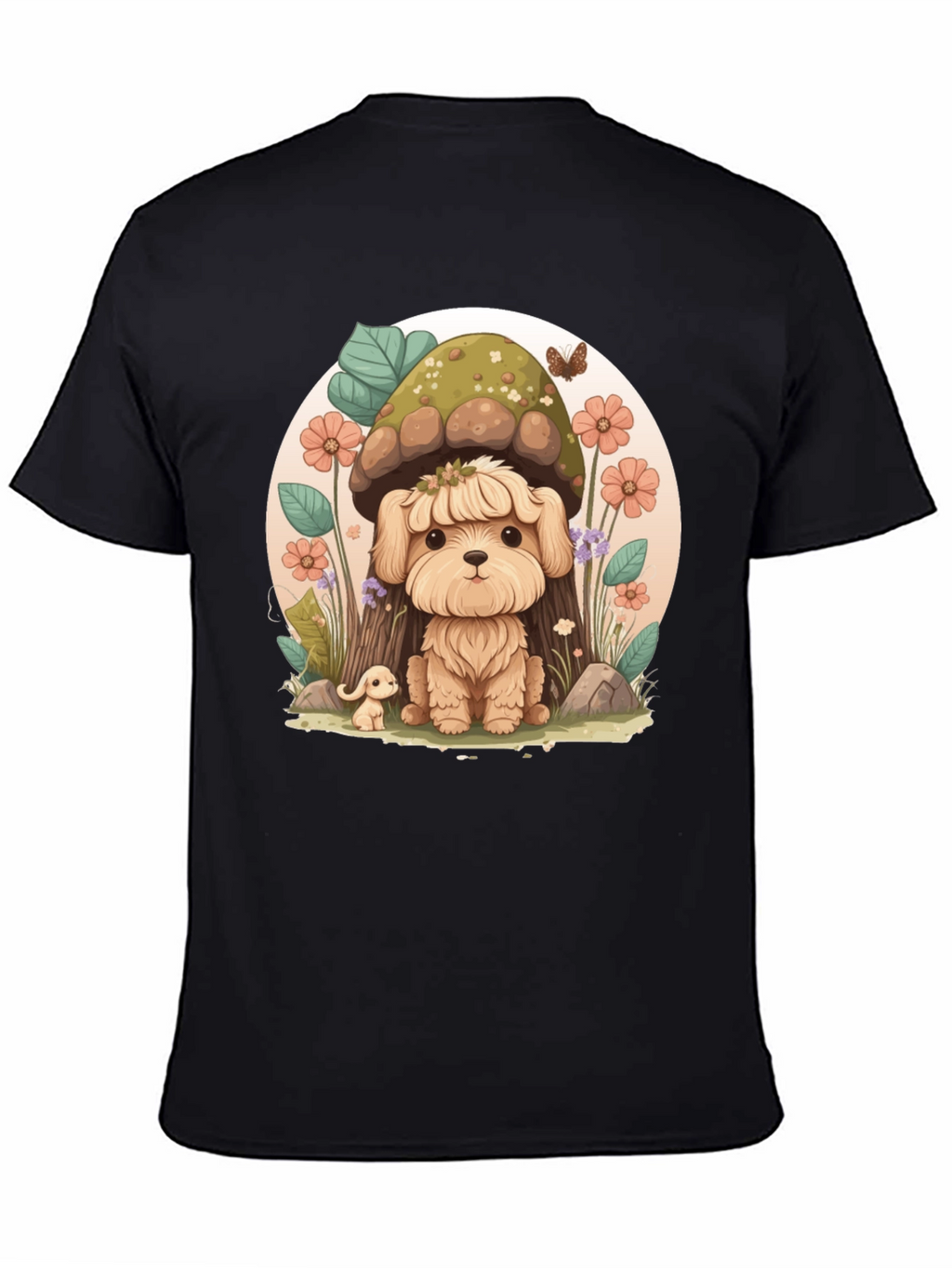 Cute Dog Mushroom Graphic Tee