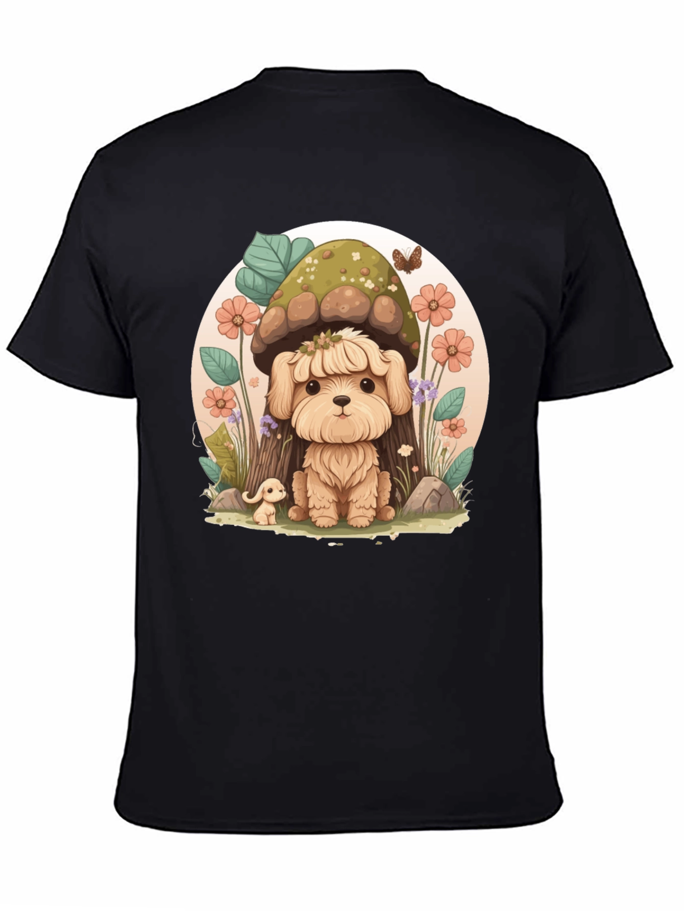 Cute Dog Mushroom Graphic Tee